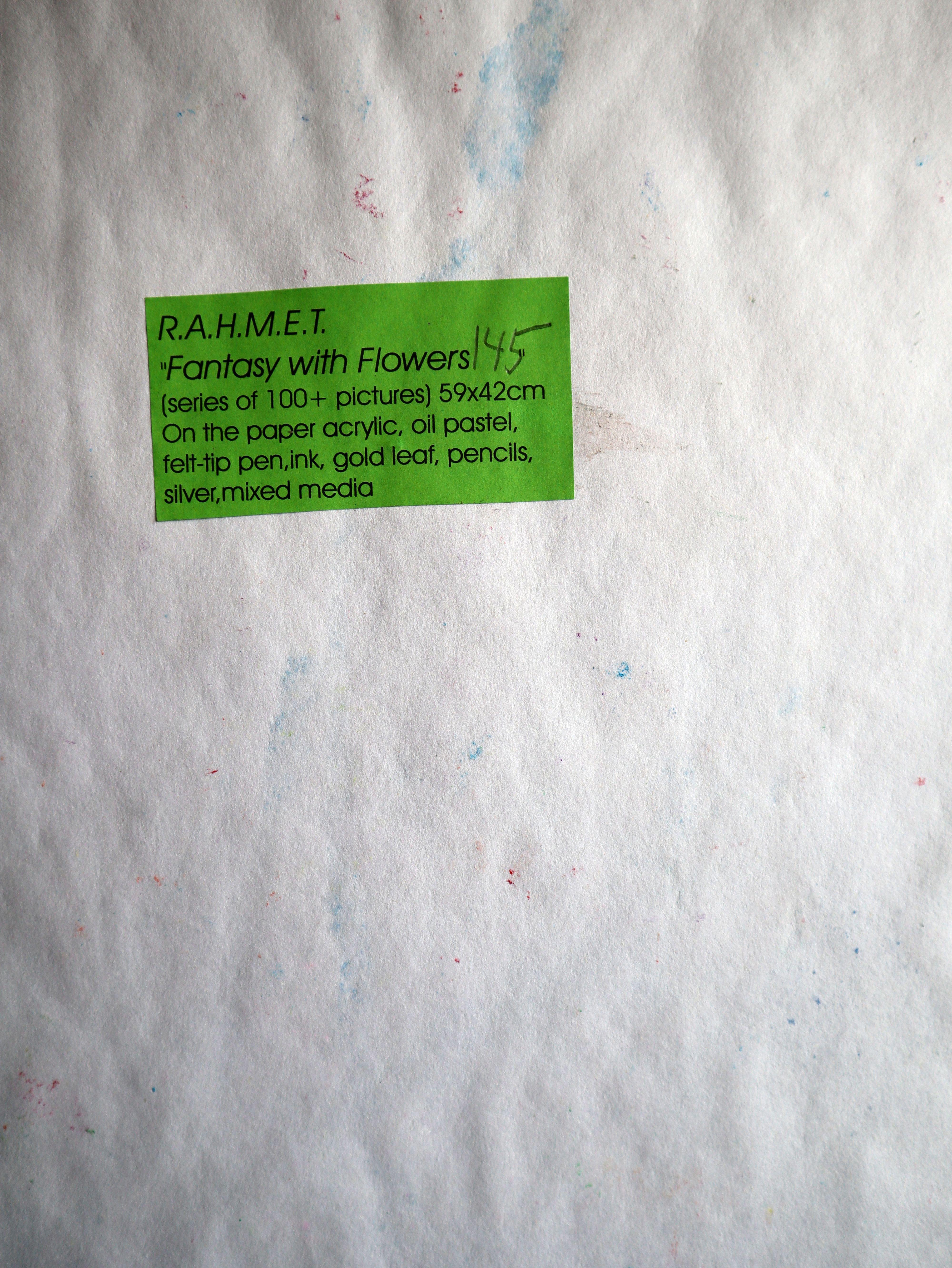 Fanasy con fiori 145 - Painting Impressionismo di RAKHMET REDZHEPOV (RAMZI)