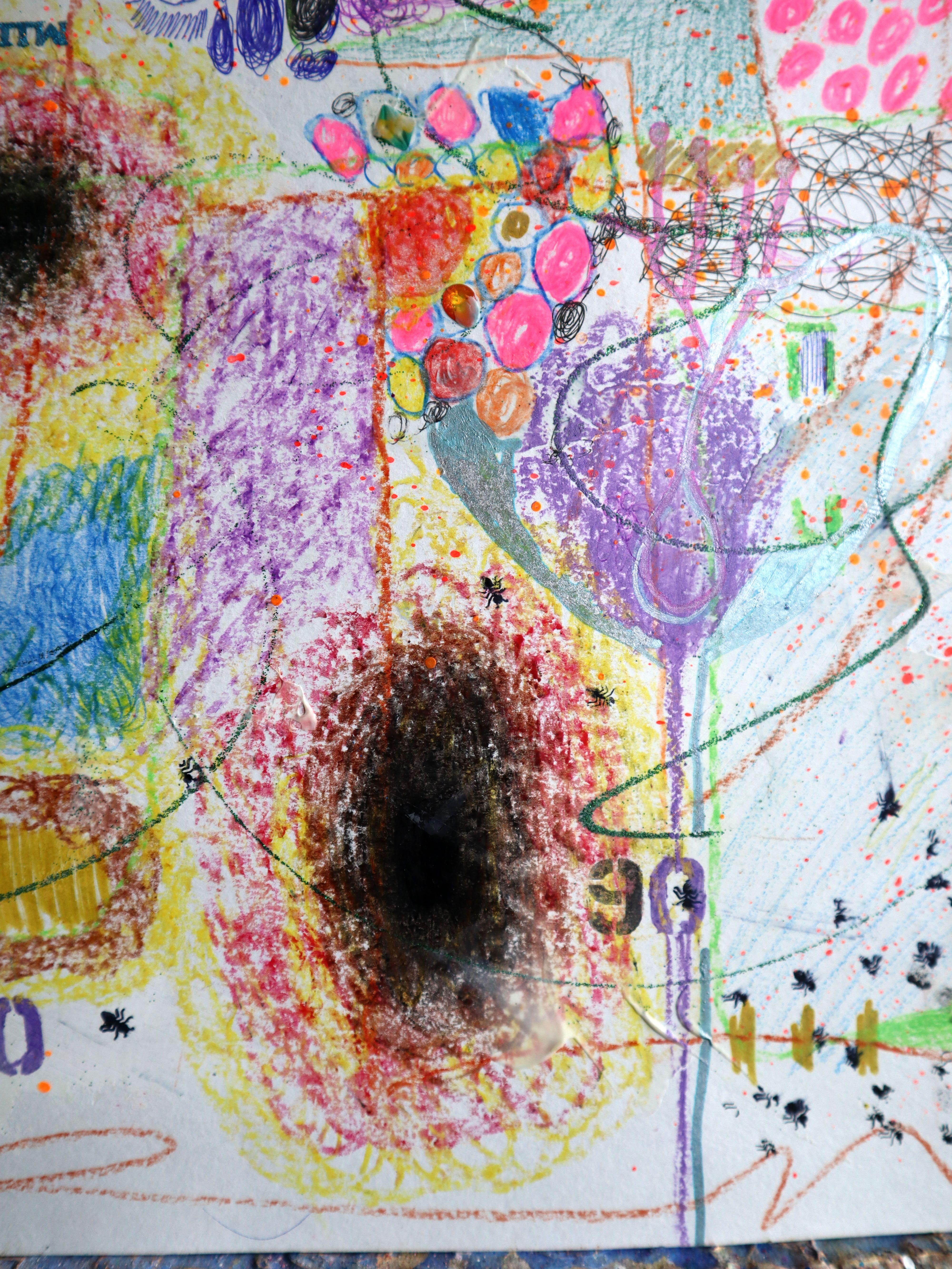 Fanasie mit Blumen 146 – Painting von RAKHMET REDZHEPOV (RAMZI)