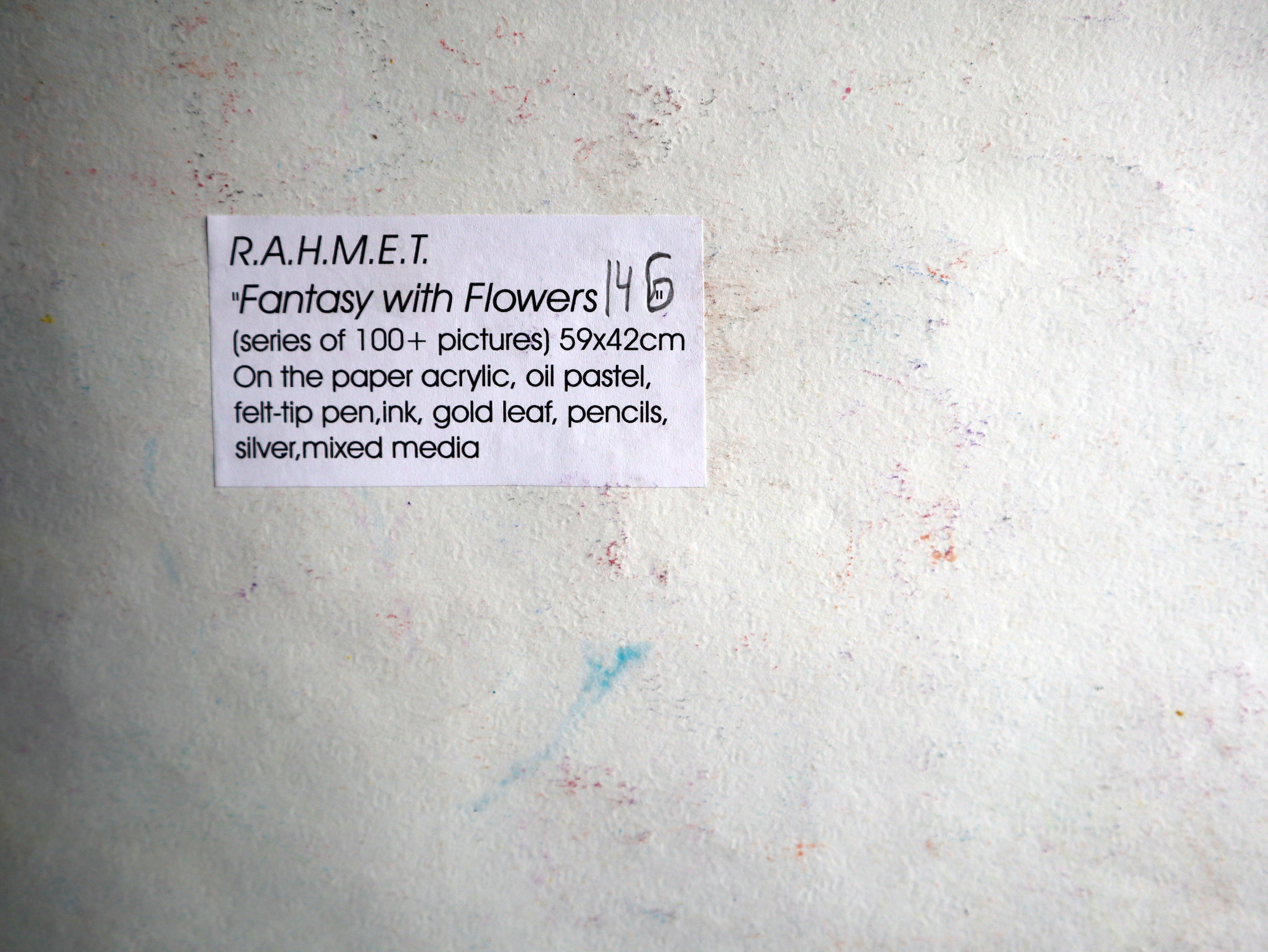 Fanasie mit Blumen 146 (Impressionismus), Painting, von RAKHMET REDZHEPOV (RAMZI)