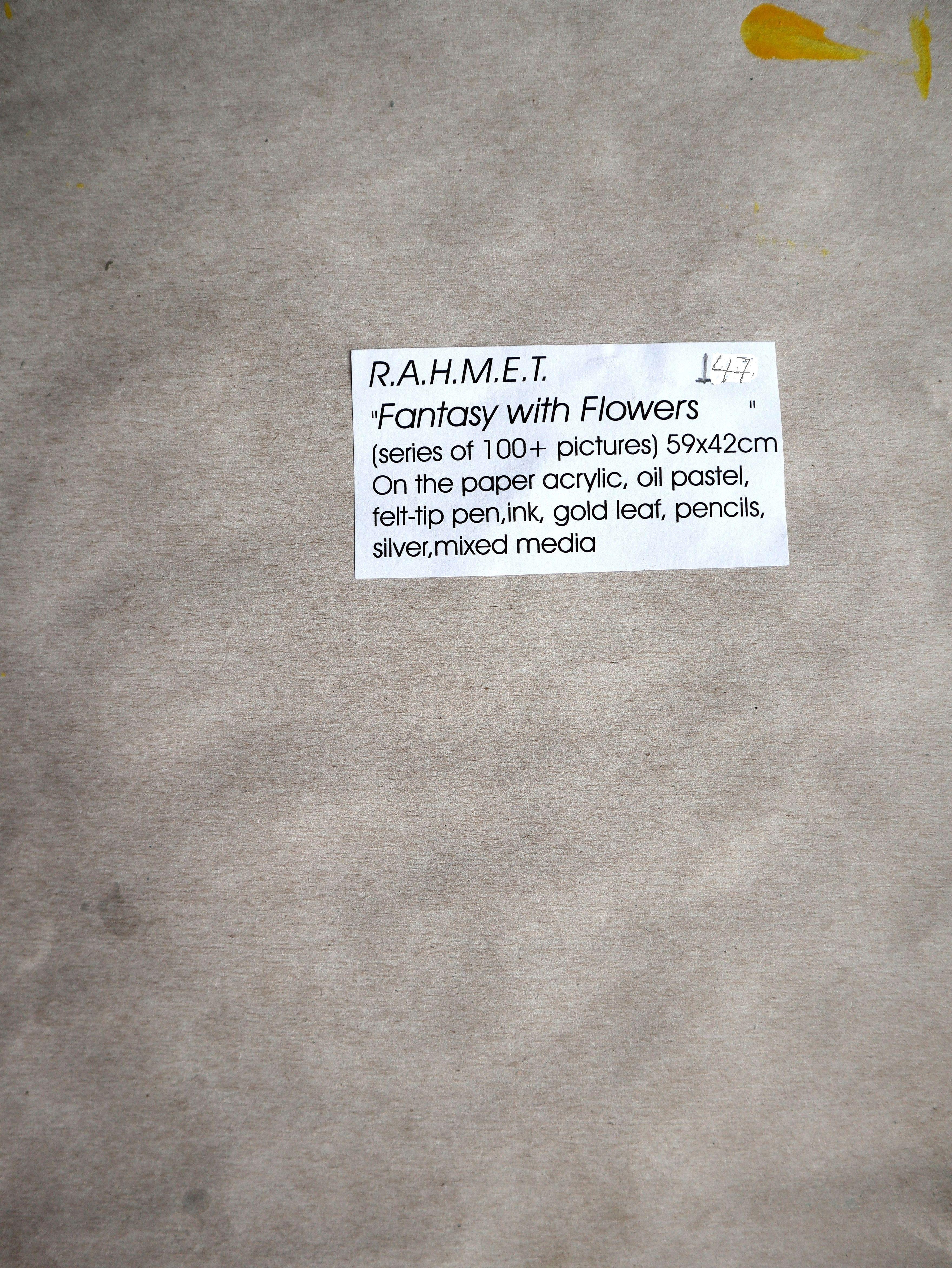 Fanasie mit Blumen 147 – Painting von RAKHMET REDZHEPOV (RAMZI)