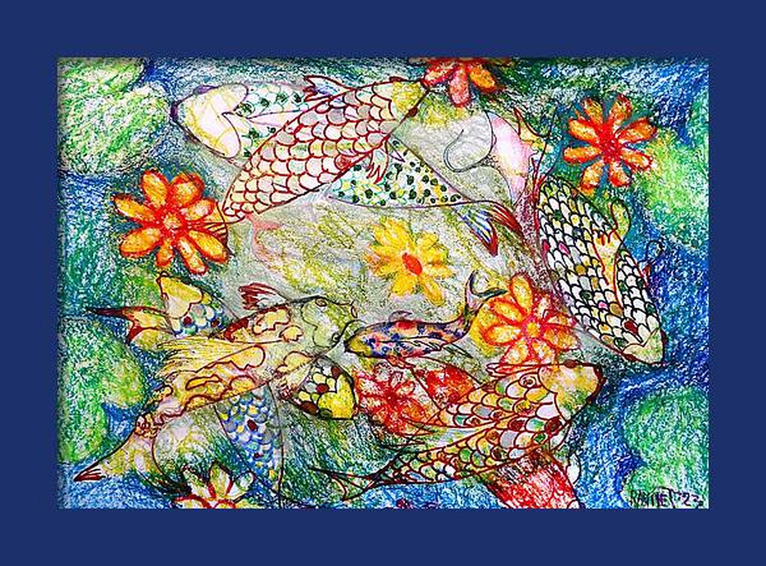 Fanasie mit Blumen 148 im Angebot 1