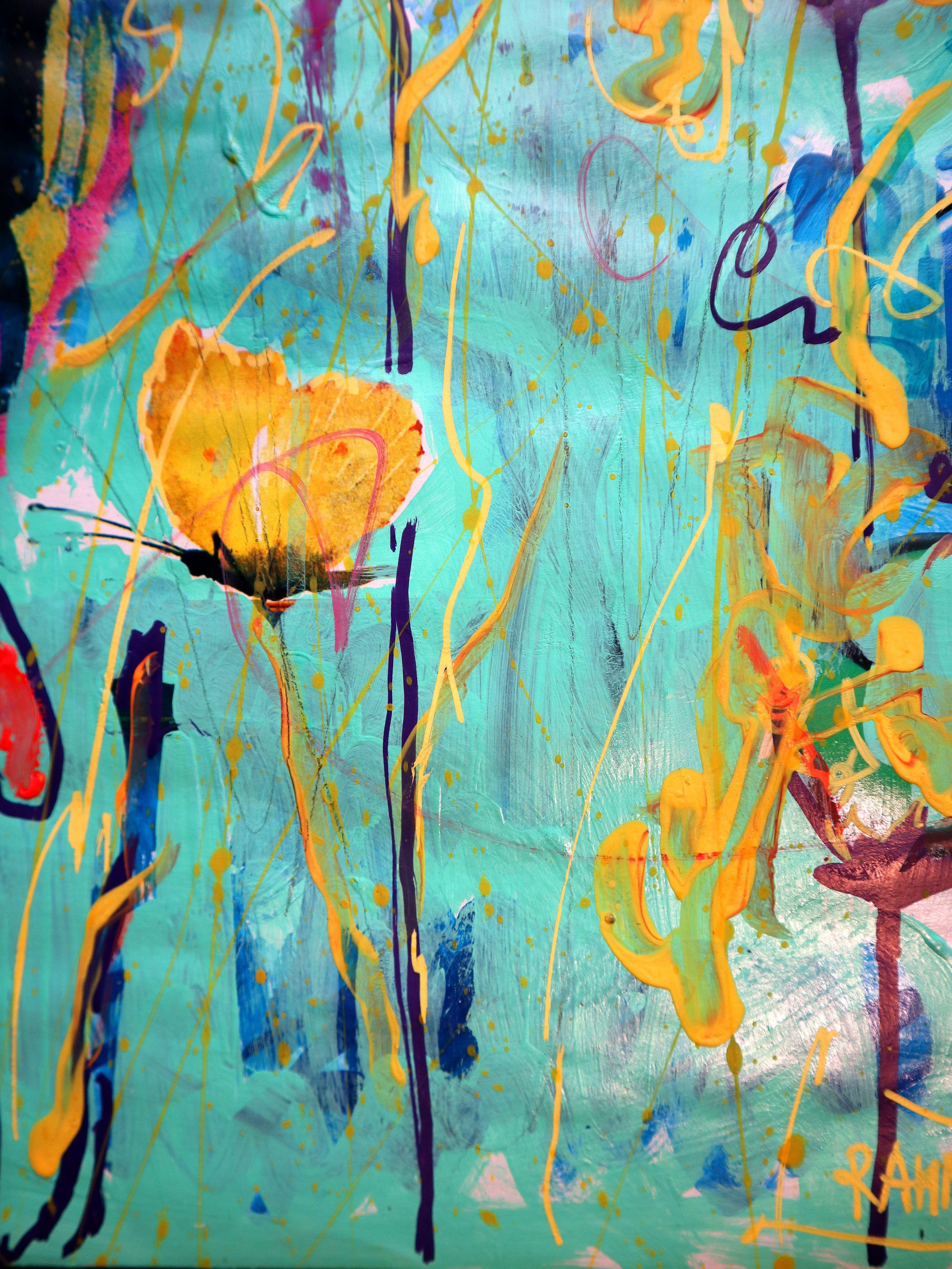 Fanasy with Flowers 150 - Painting by RAKHMET REDZHEPOV (RAMZI)