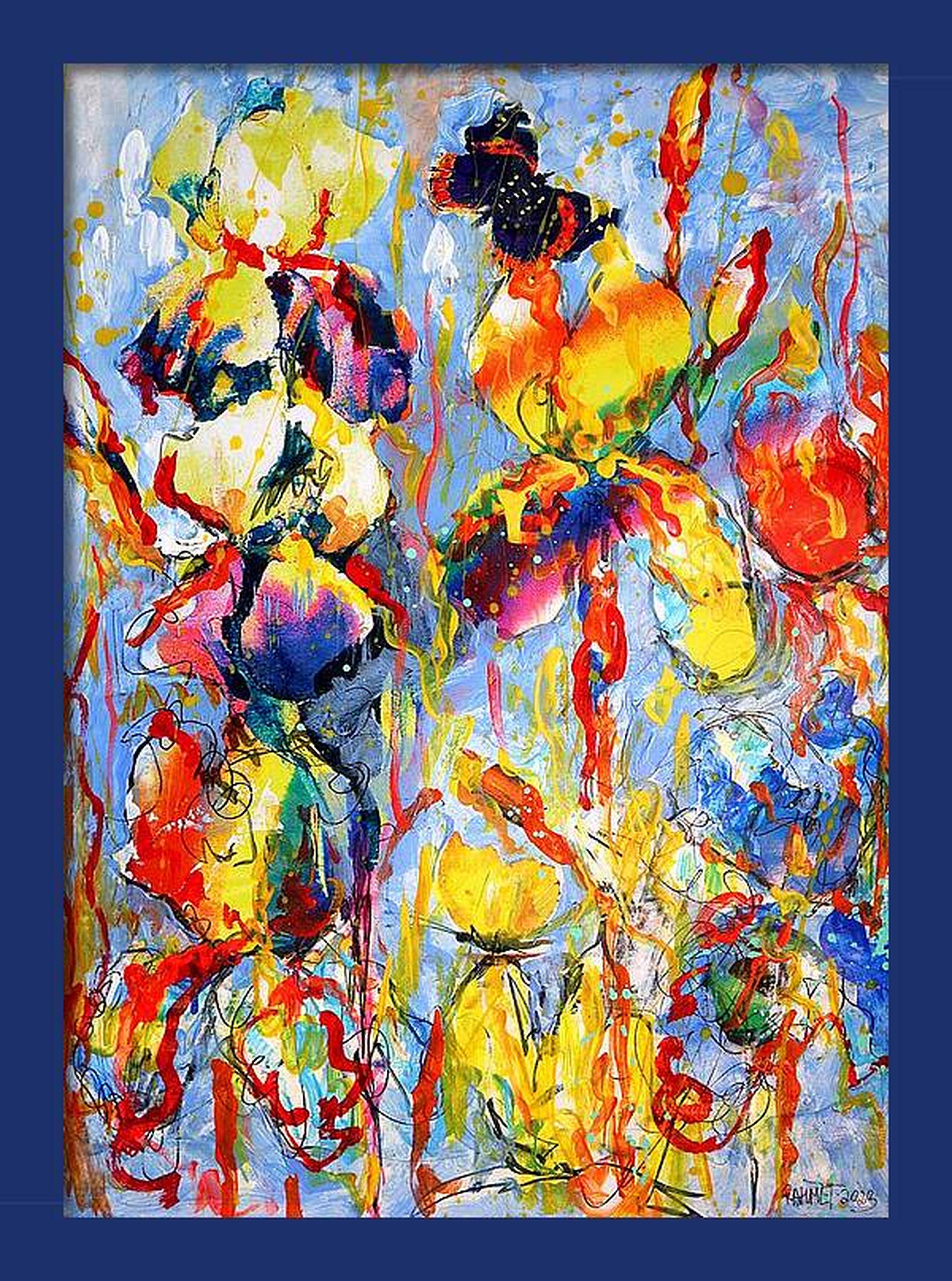 Fanasy with Flowers 152 - Painting by RAKHMET REDZHEPOV (RAMZI)