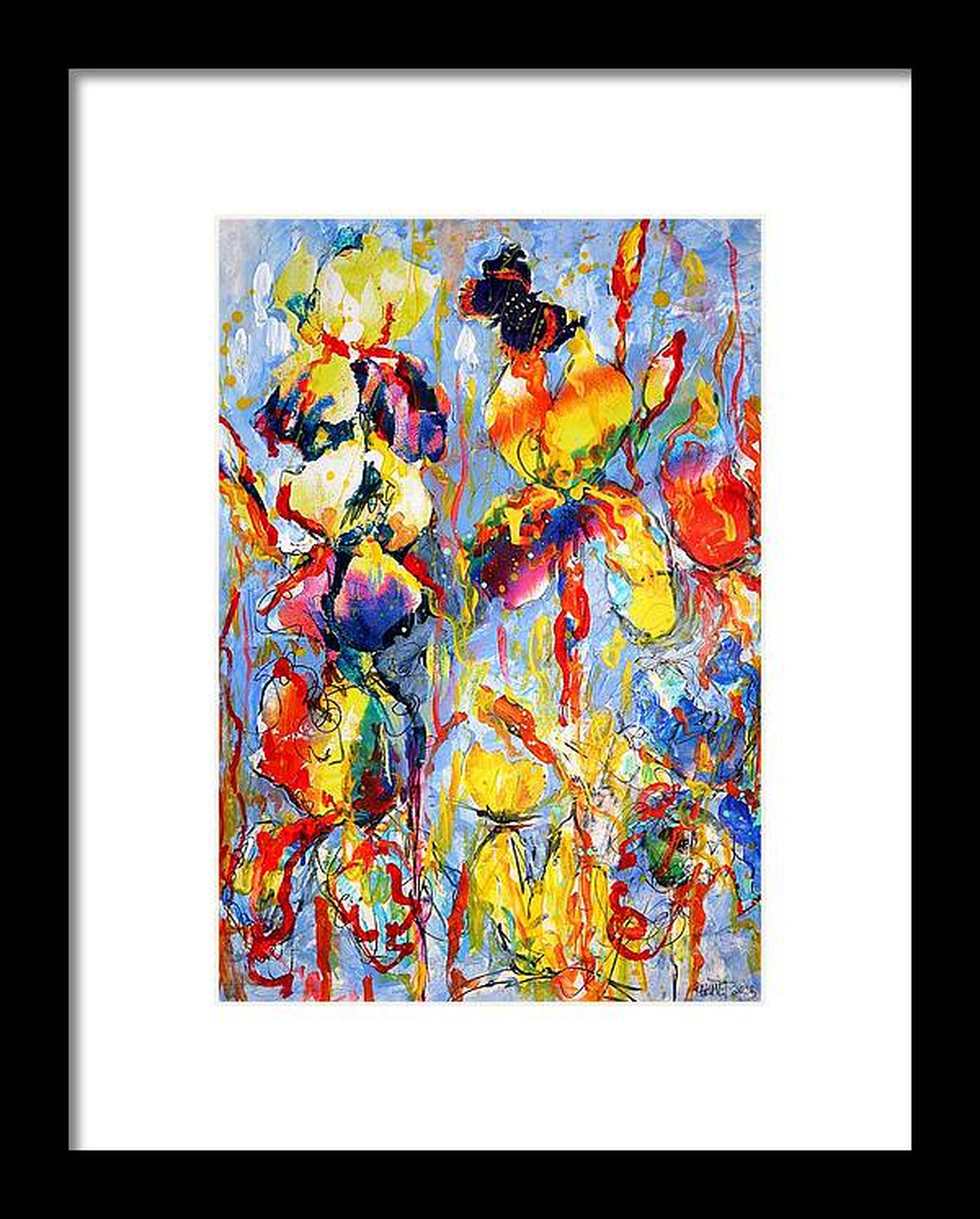 Fanasy with Flowers 152 - Impressionist Painting by RAKHMET REDZHEPOV (RAMZI)