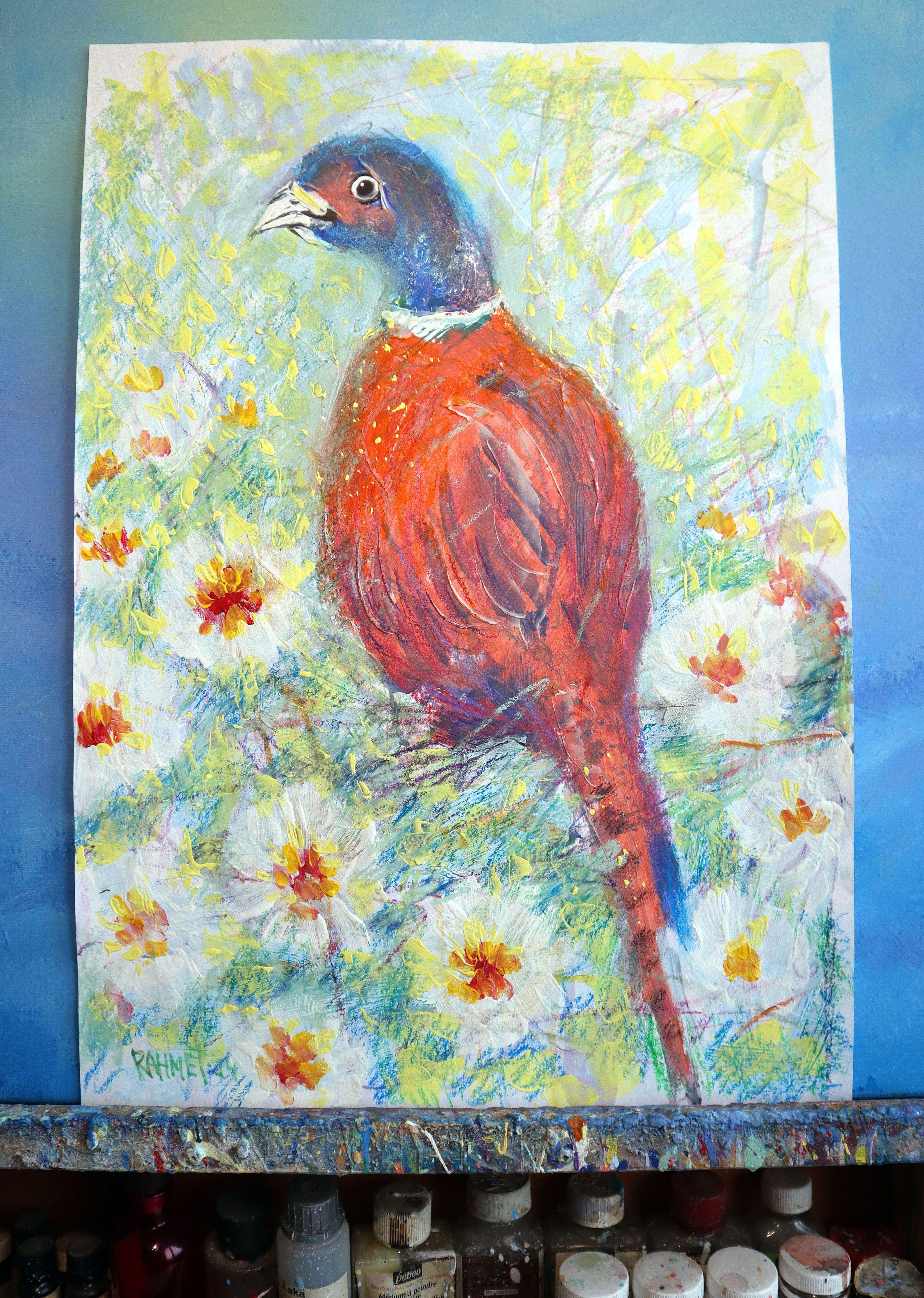 Fanasy with Flowers 153 - Painting by RAKHMET REDZHEPOV (RAMZI)