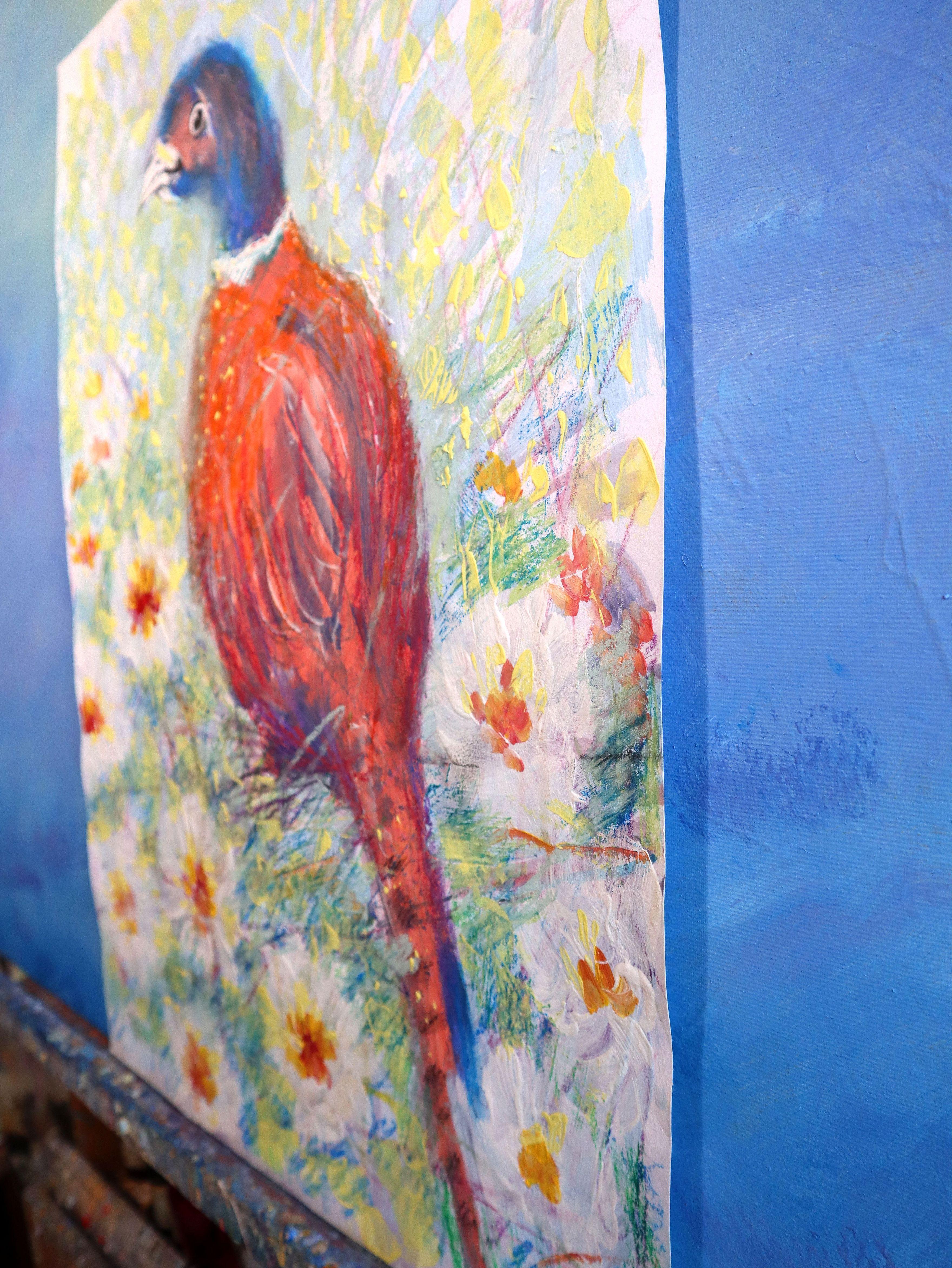 Fanasy with Flowers 153 - Impressionist Painting by RAKHMET REDZHEPOV (RAMZI)