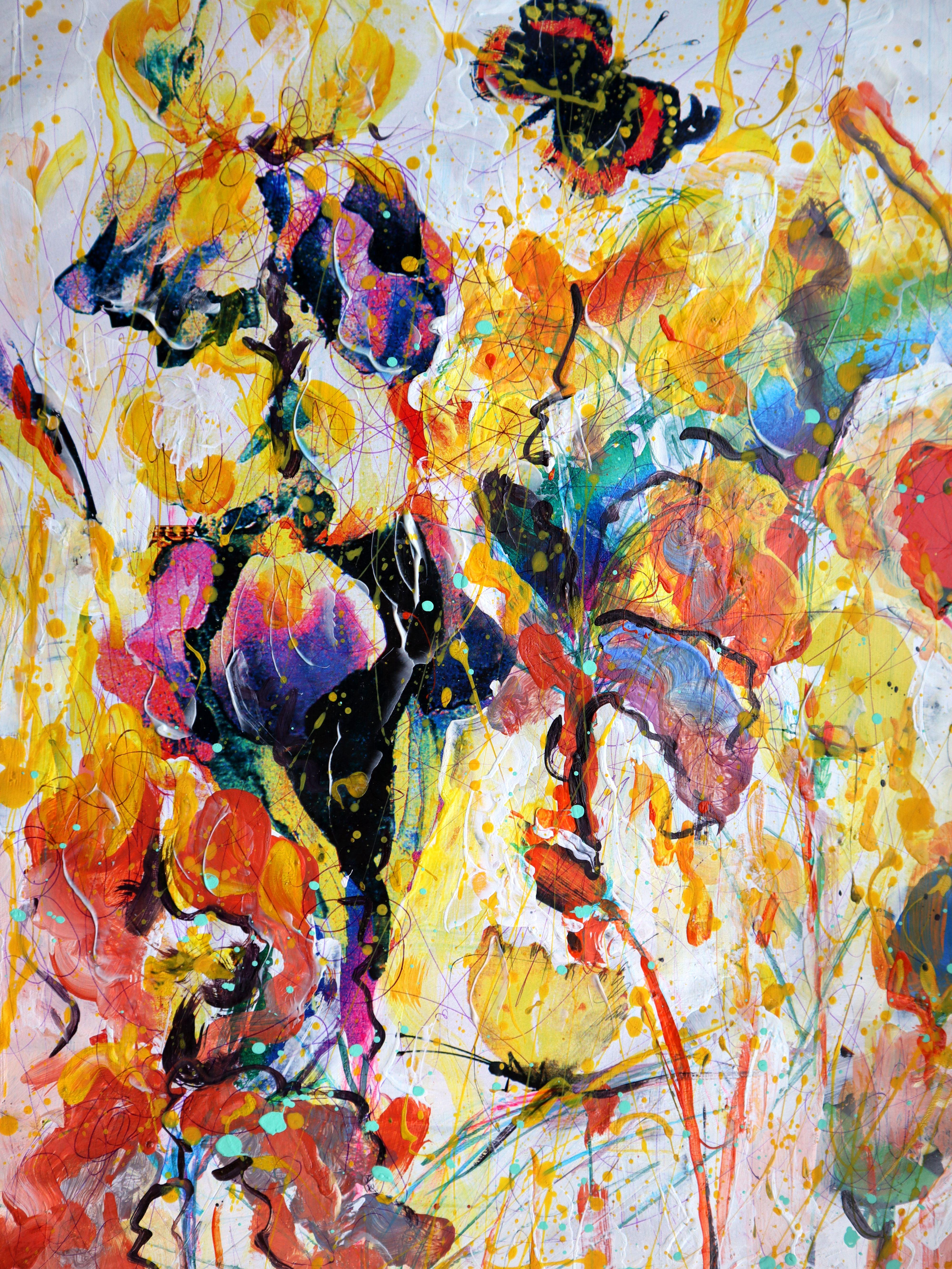 Fanasy with Flowers 154 - Painting by RAKHMET REDZHEPOV (RAMZI)