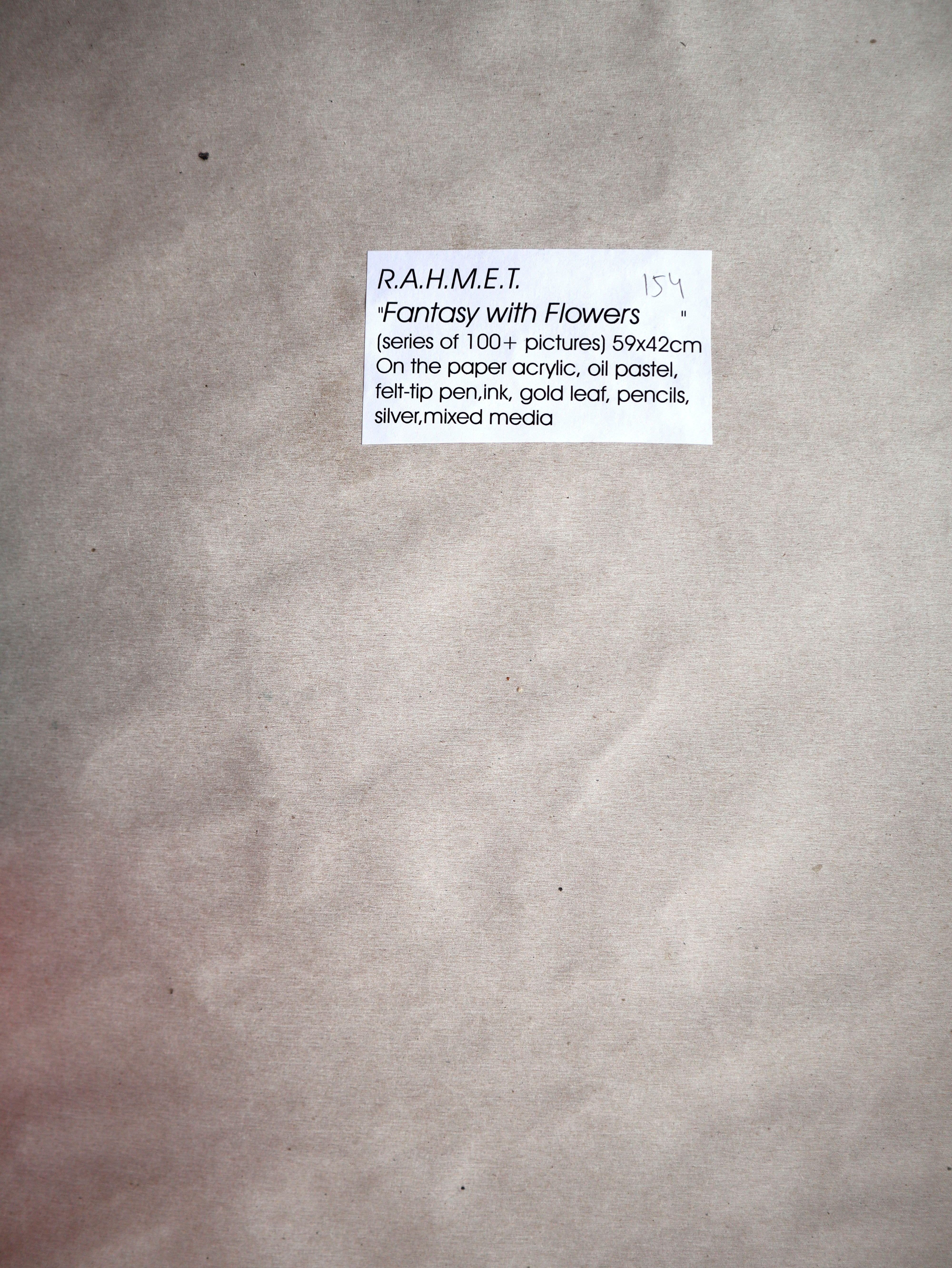 Fanasy with Flowers 154 - Impressionist Painting by RAKHMET REDZHEPOV (RAMZI)