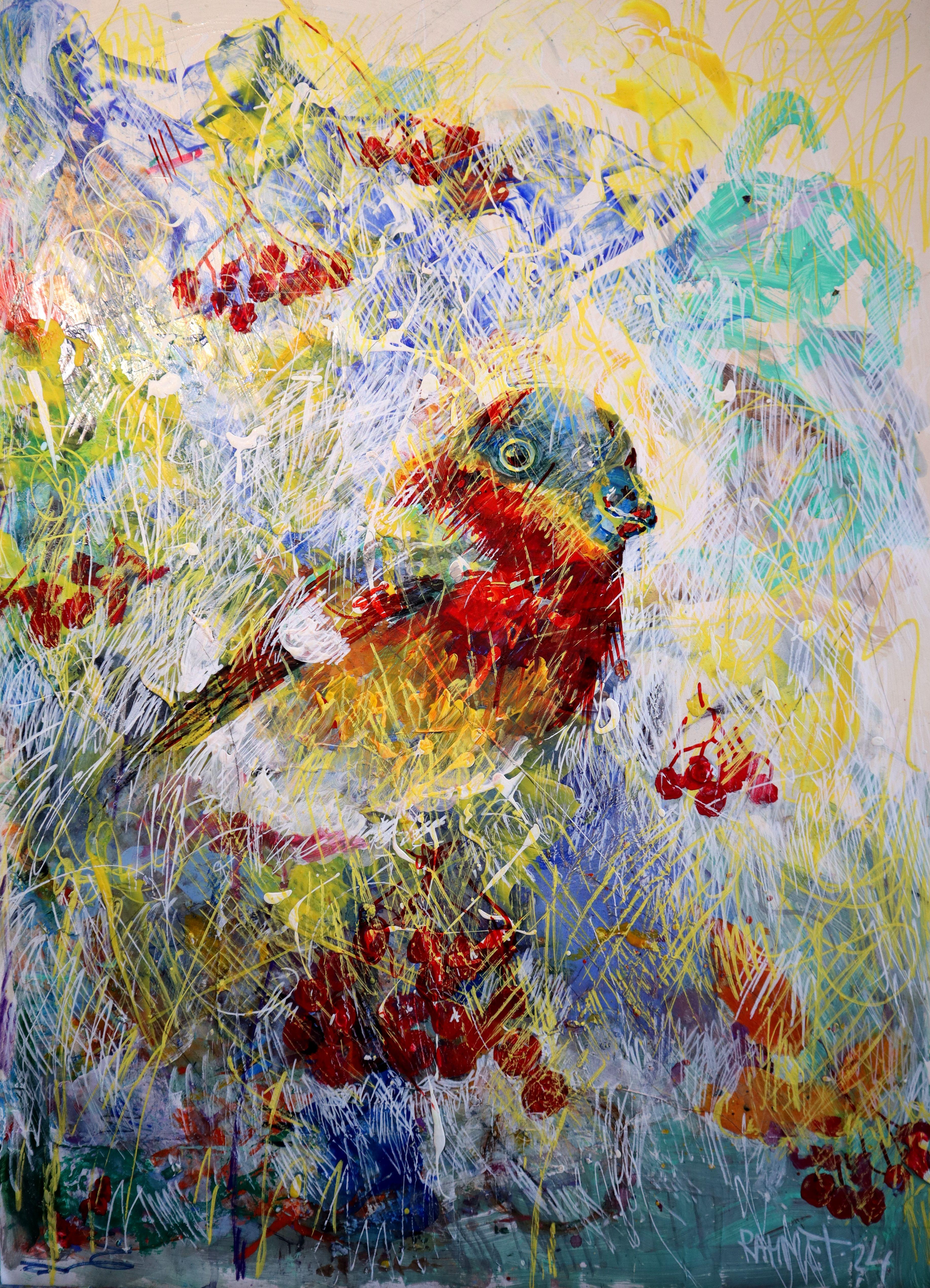 Fanasy with Flowers 155 - Impressionist Painting by RAKHMET REDZHEPOV (RAMZI)