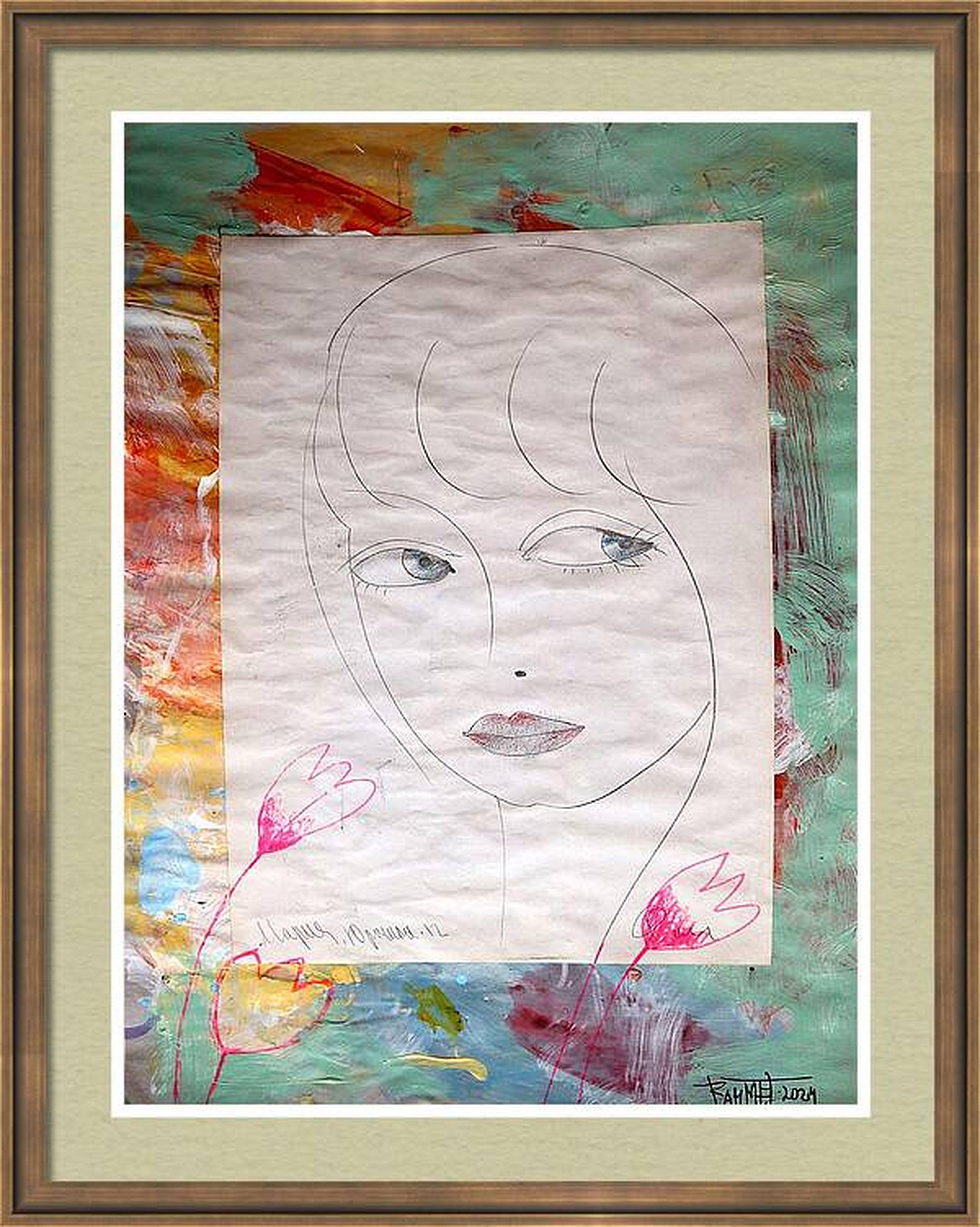 Abstract Painting di RAKHMET REDZHEPOV (RAMZI) - Fanasy con fiori 177