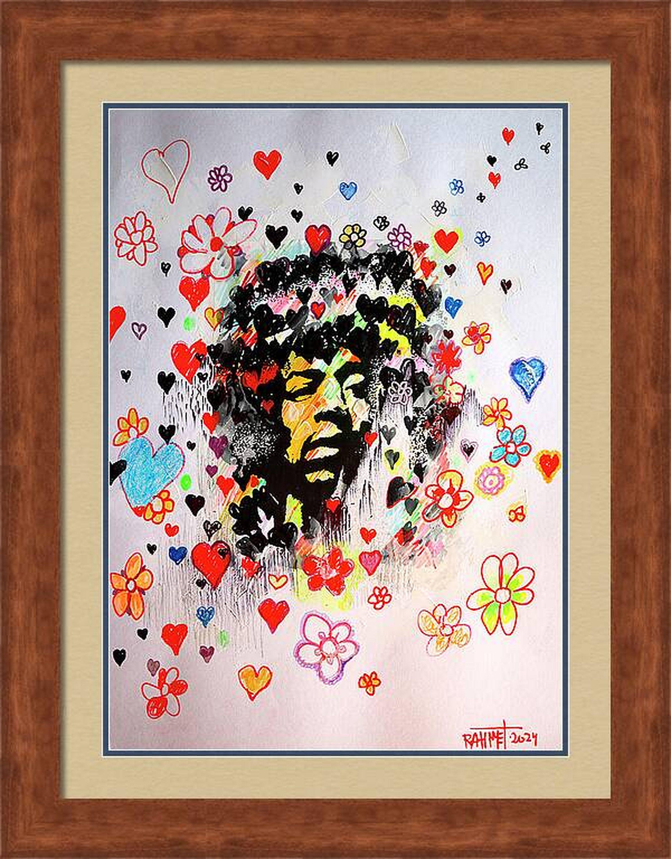 RAKHMET REDZHEPOV (RAMZI) Abstract Painting – Fanasie mit Blumen 183