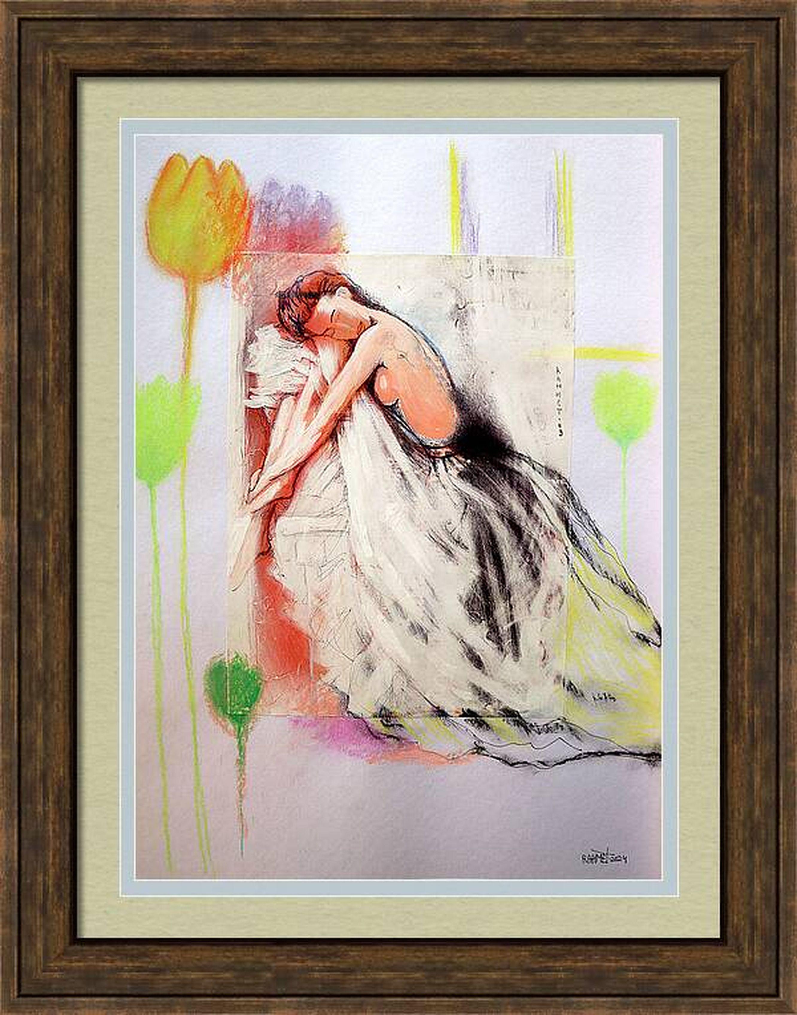 RAKHMET REDZHEPOV (RAMZI) Abstract Painting - Fanasy with Flowers 185