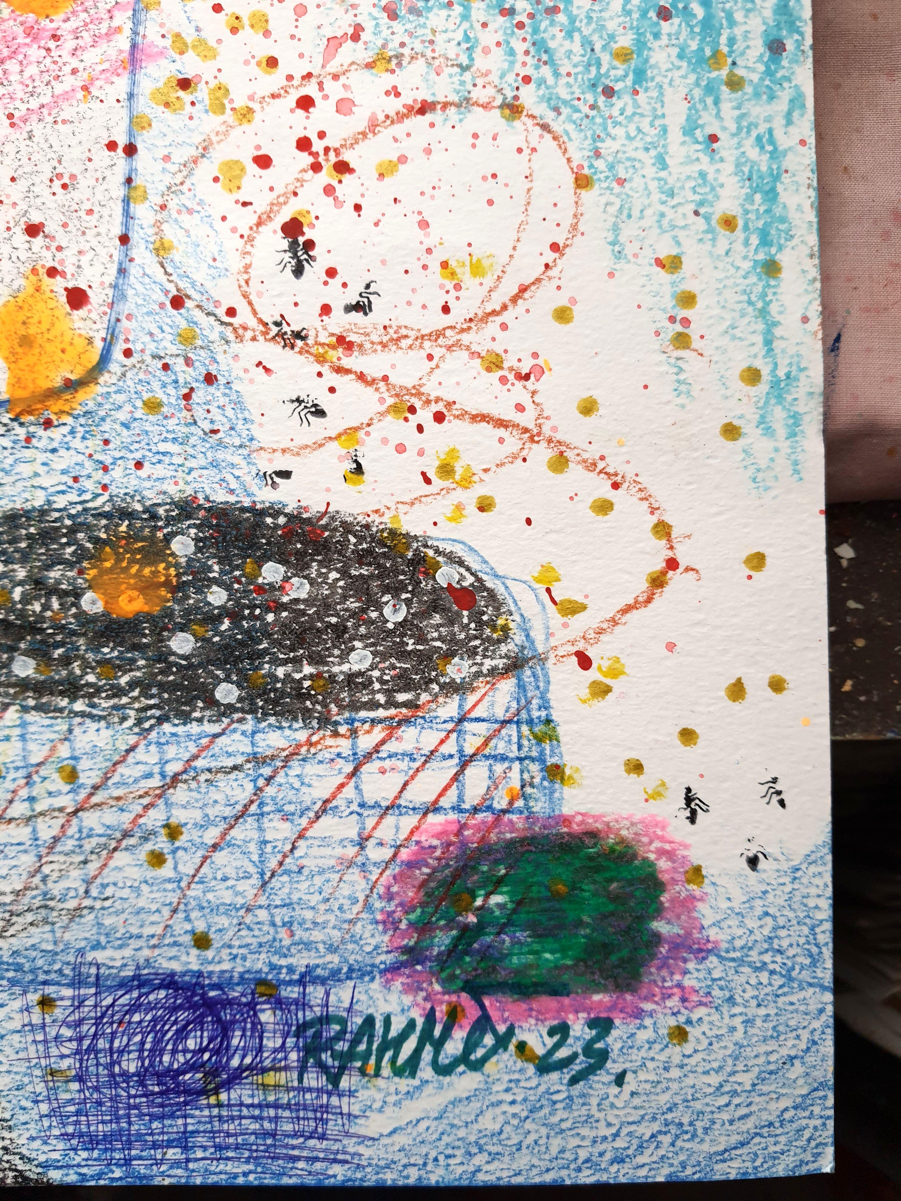 Fanasie mit Blumen 97(Cheshire Cat) im Angebot 5