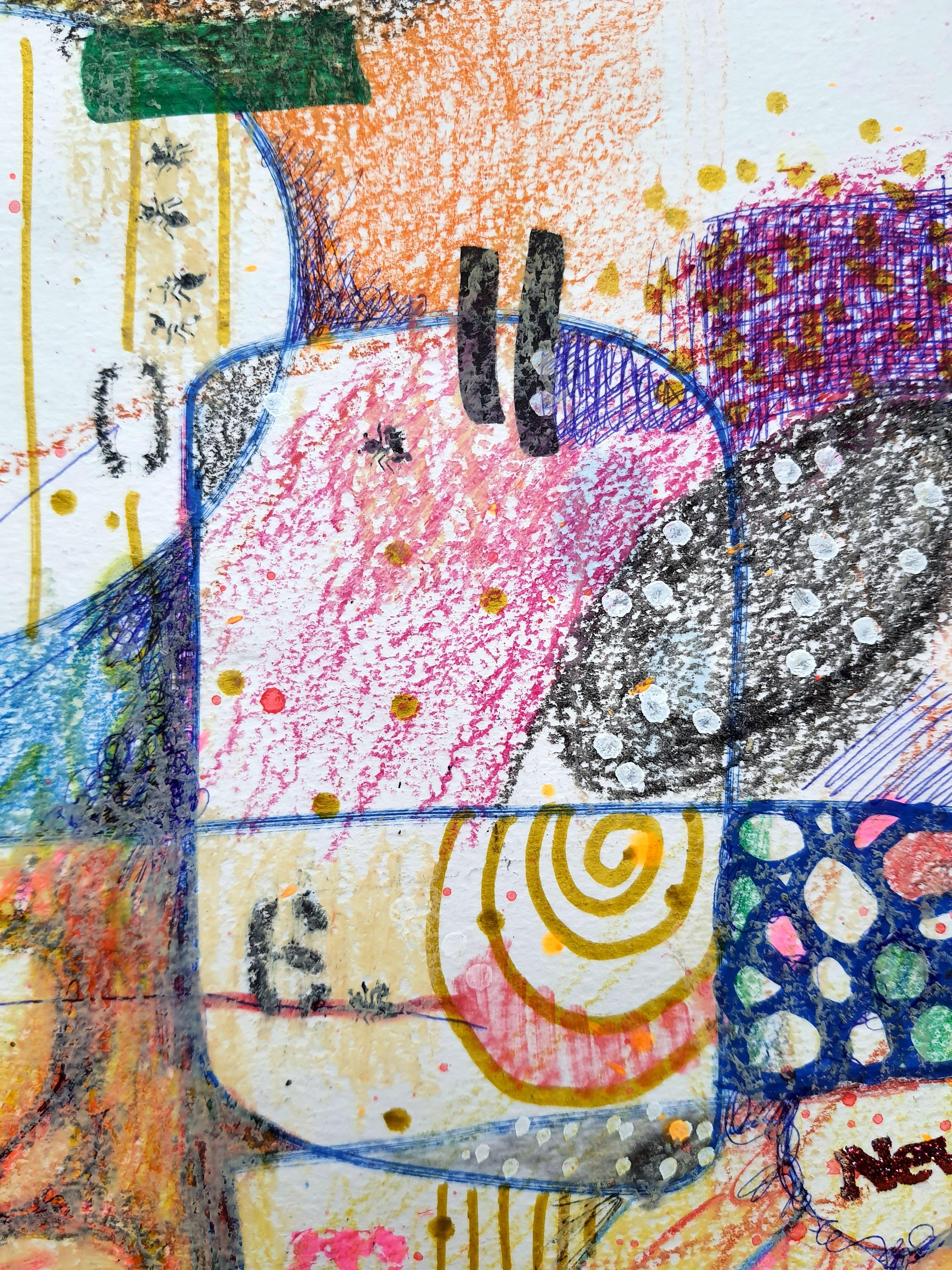 Fanasie mit Blumen 97(Cheshire Cat) im Angebot 1