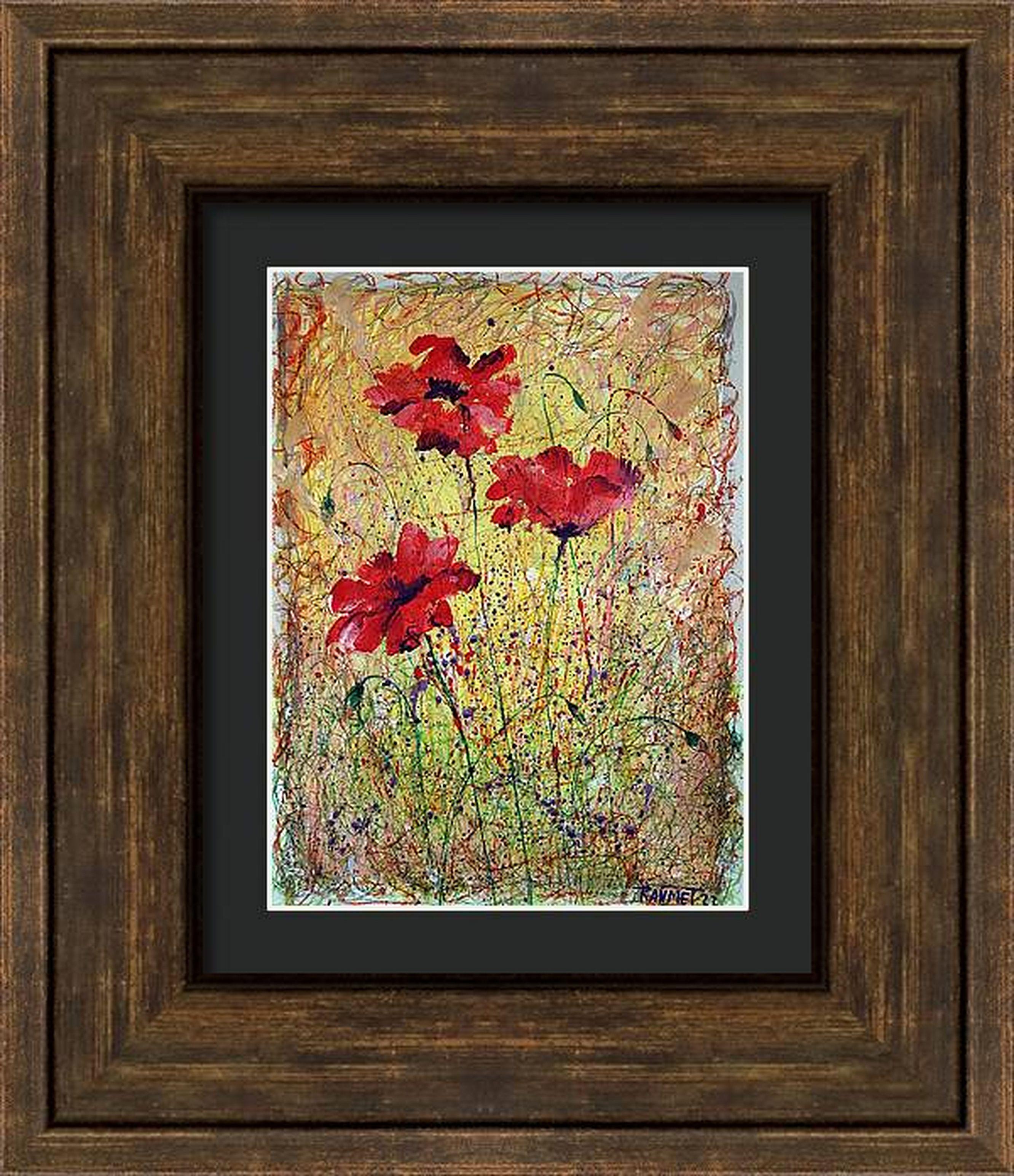 Fantasia con fiori 10 - Painting di RAKHMET REDZHEPOV (RAMZI)