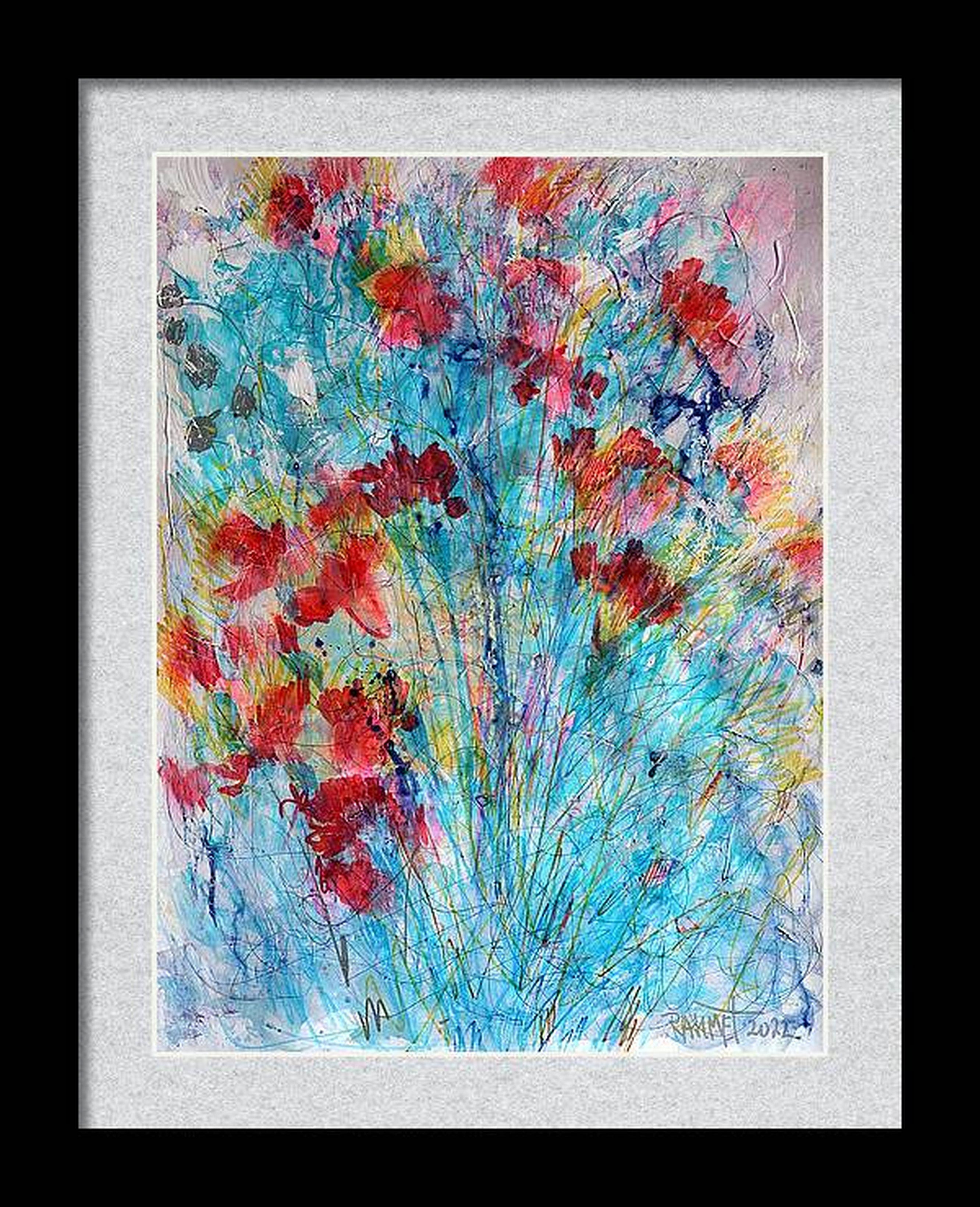Fantaisie avec des fleurs 11 - Painting de RAKHMET REDZHEPOV (RAMZI)