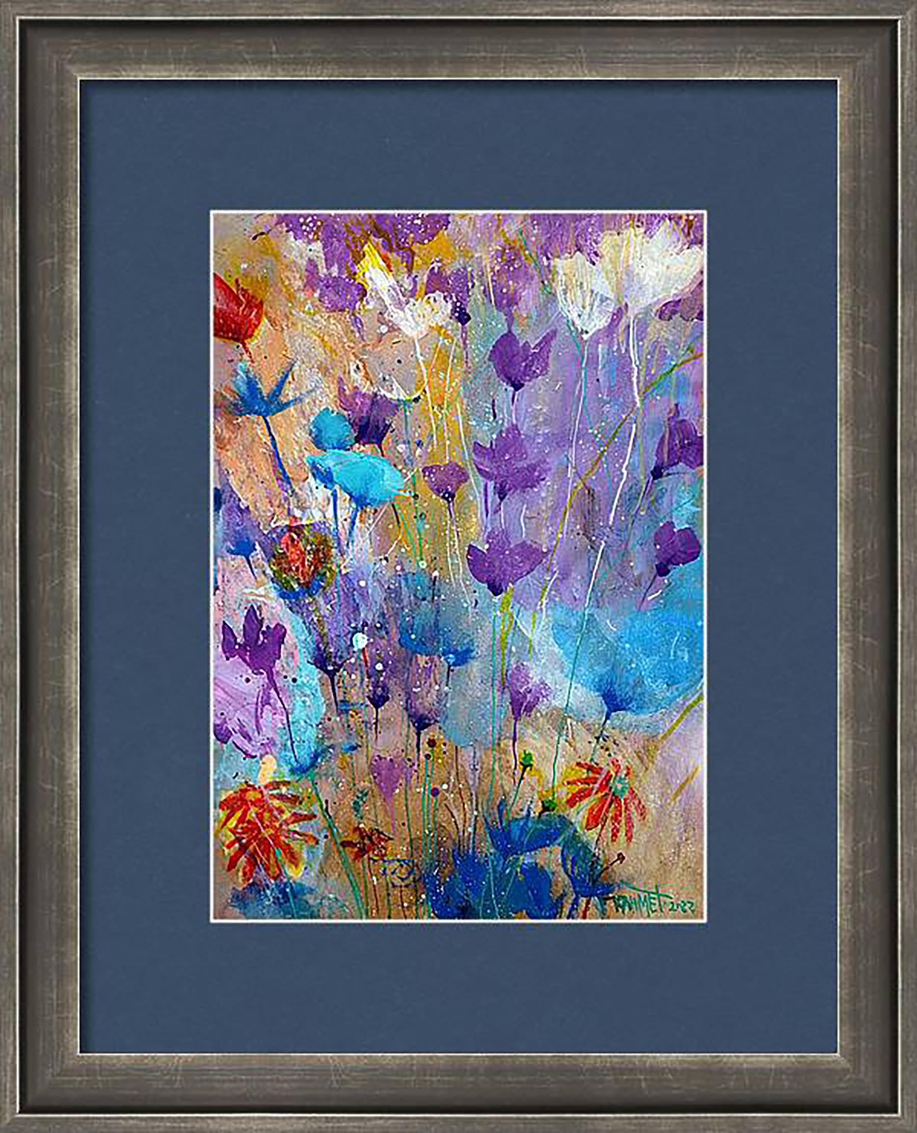 Fantasia con fiori 18 - Painting di RAKHMET REDZHEPOV (RAMZI)