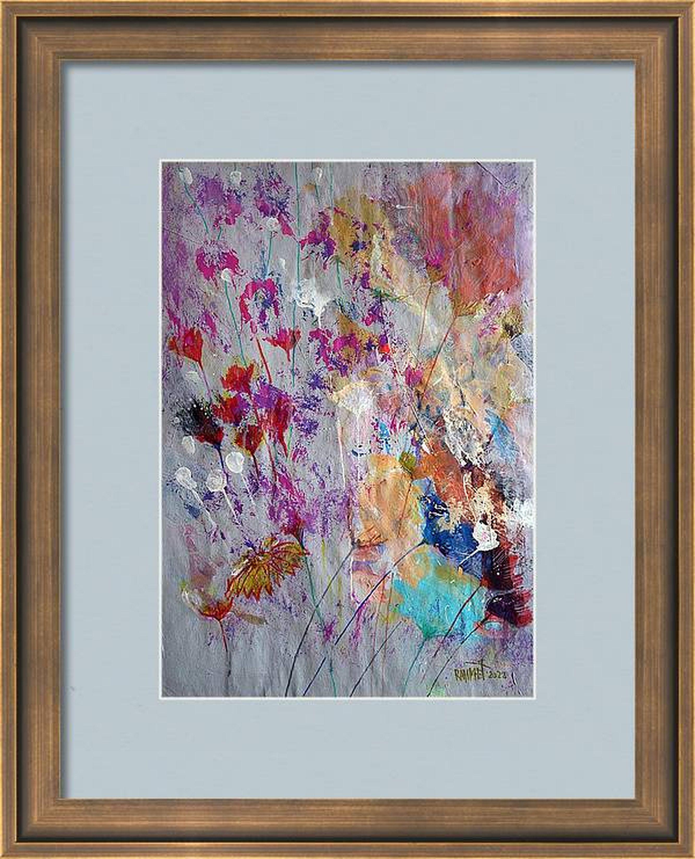 Fantasia con fiori 19 - Painting di RAKHMET REDZHEPOV (RAMZI)