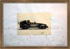 "Fantasy with Flowers 199", Mixed Media, paper, 59x42cm, Unframed