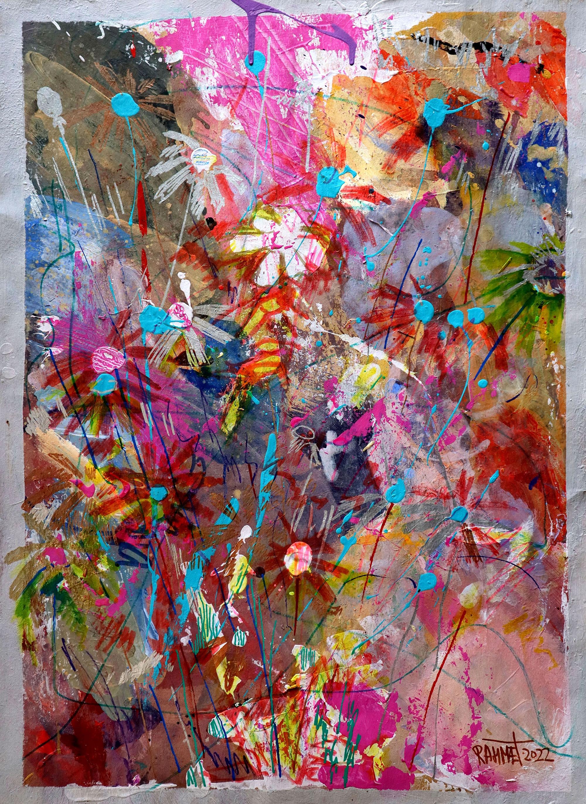 Fantasia con fiori 20 - Painting di RAKHMET REDZHEPOV (RAMZI)