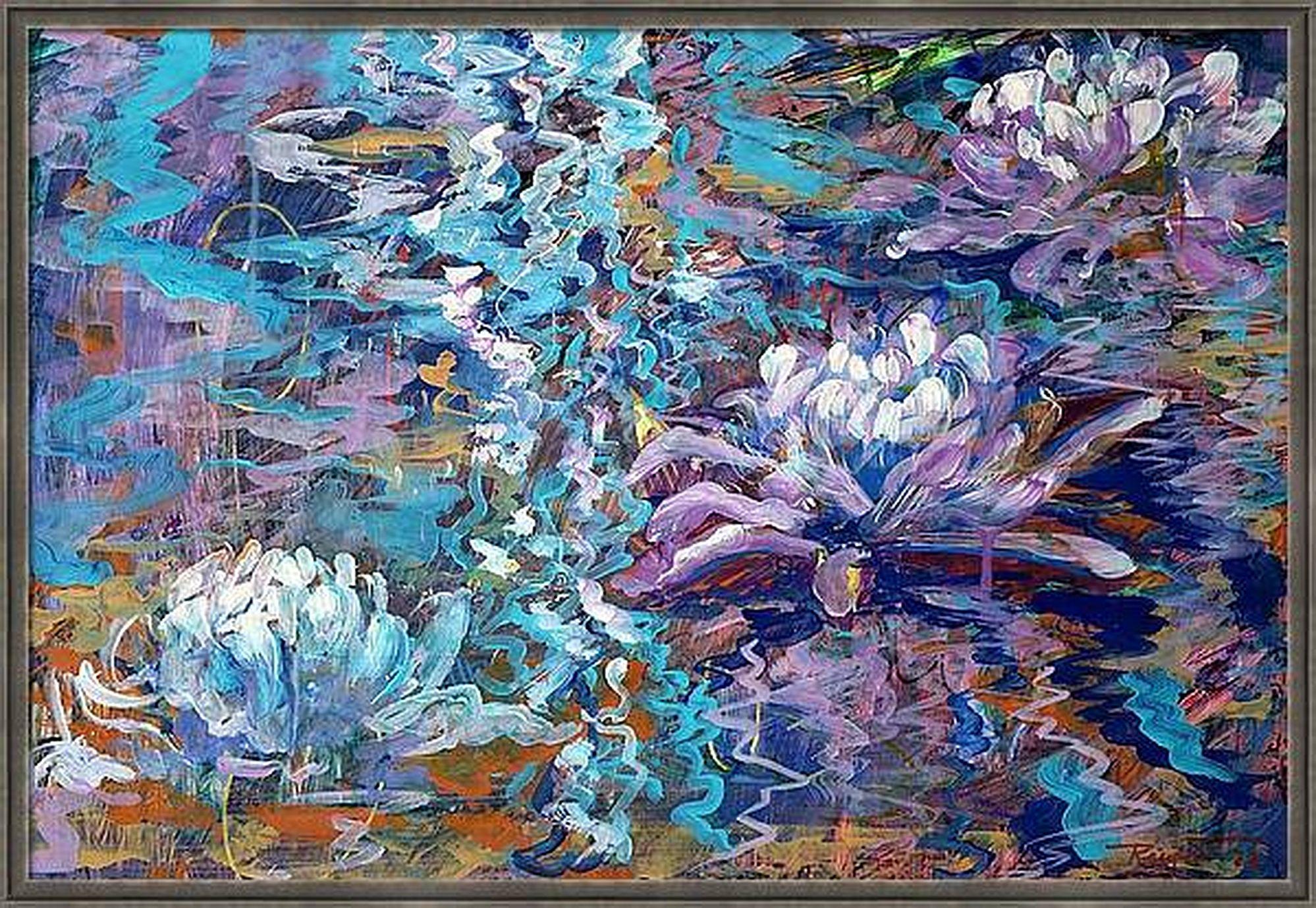 Fantasia con fiori 21 - Painting di RAKHMET REDZHEPOV (RAMZI)