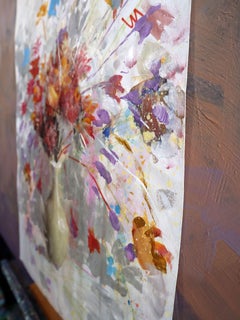 "Fantasy with Flowers 218" Mixed , paper, 59x42cm, Unframed