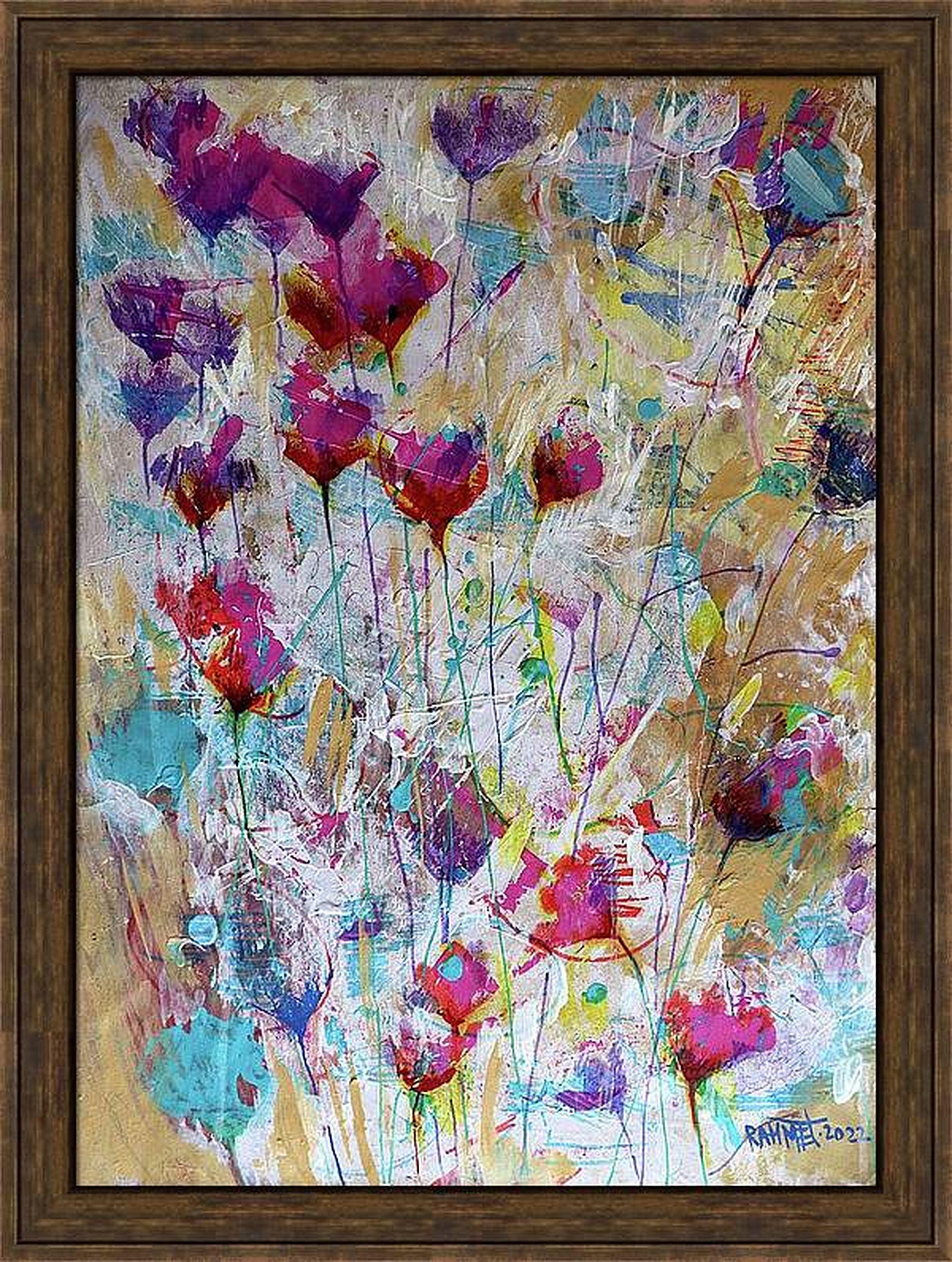 Fantasie mit Blumen 22 – Painting von RAKHMET REDZHEPOV (RAMZI)