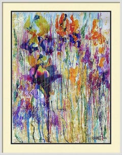 "Fantasy with Flowers 223" Mixed , paper, 59x42cm, Unframed