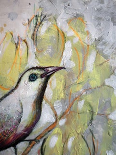 "Fantasy with Flowers 227" Mixed , paper, 59x42cm, Unframed