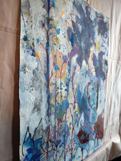 "Fantasy with Flowers 228" Mixed , paper, 59x42cm, Unframed