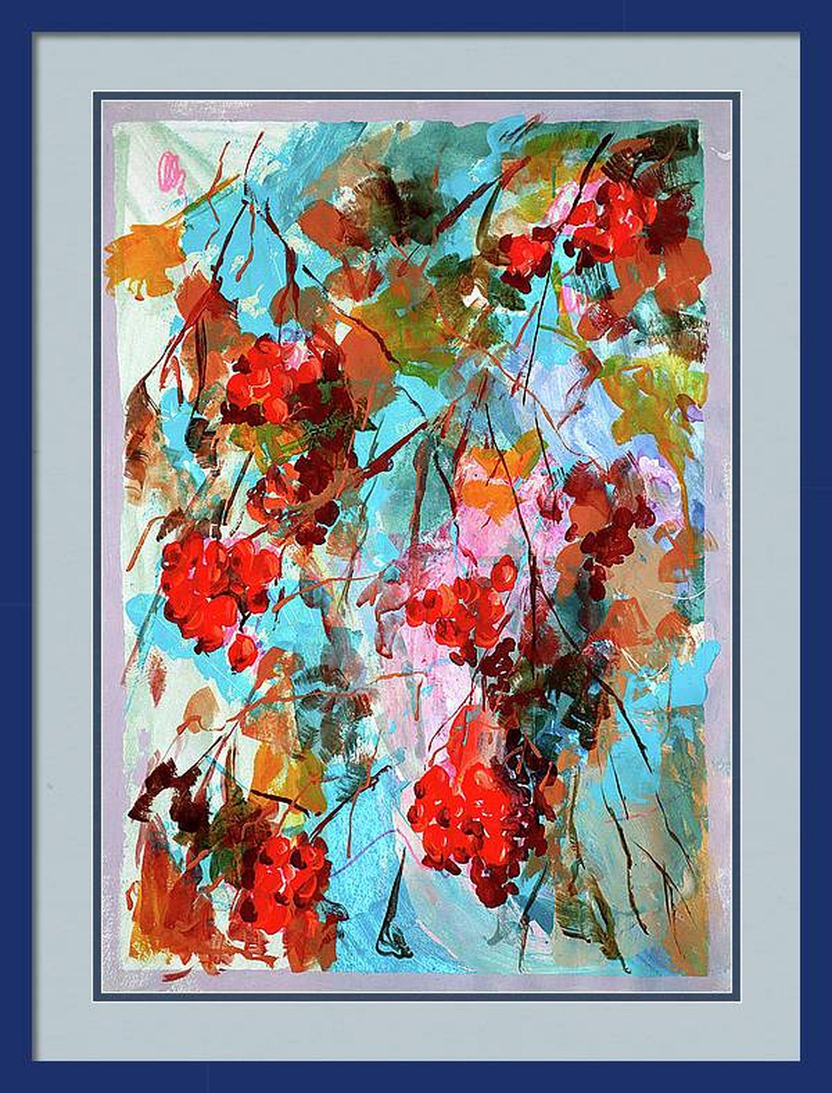 Fantasie mit Blumen 23 (Expressionismus), Painting, von RAKHMET REDZHEPOV (RAMZI)
