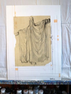 "Fantasy with Flowers 235" mixed , paper, 59x42cm, unframed