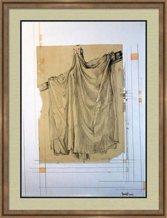 "Fantasy with Flowers 235" mixed , paper, 59x42cm, unframed