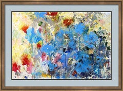 "Fantasy with Flowers 238" mixed , paper, 59x42cm, unframed