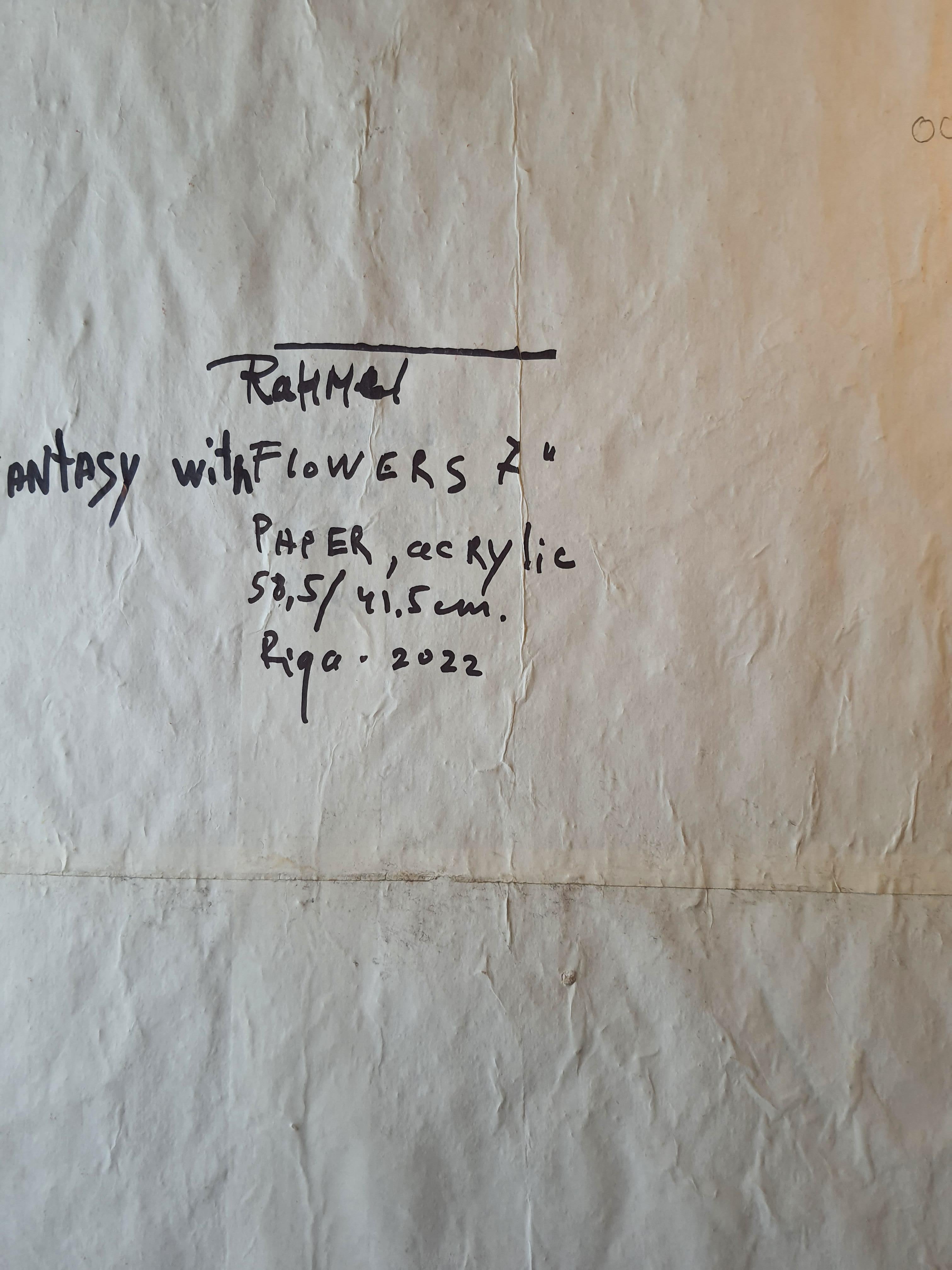 Fantasie mit Blumen 24 – Painting von RAKHMET REDZHEPOV (RAMZI)