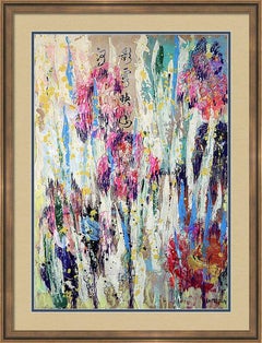 "Fantasy with Flowers 243" mixed , paper, 59x42cm, unframed
