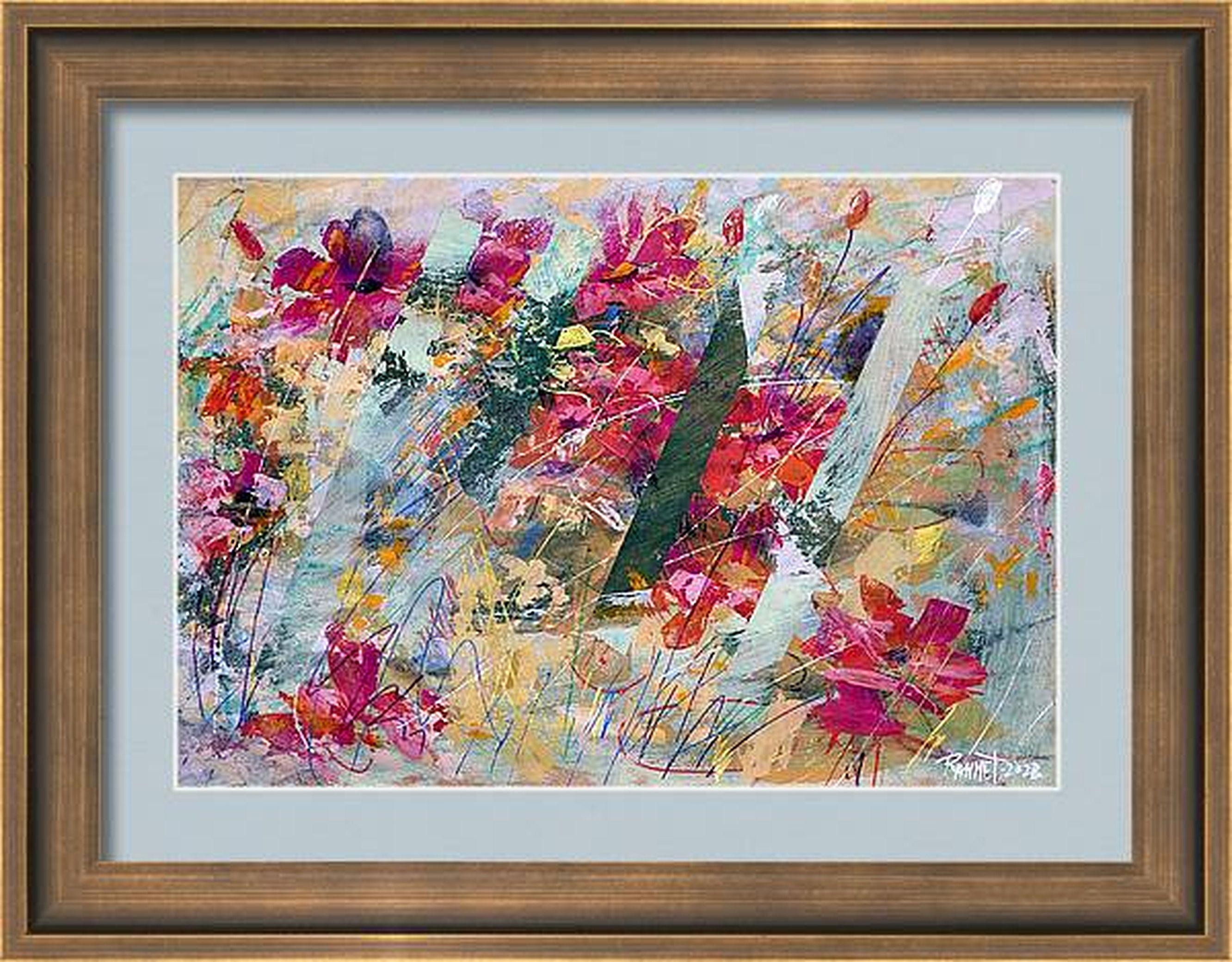 Fantasía con flores 25 - Painting Expresionista de RAKHMET REDZHEPOV (RAMZI)