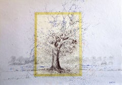 Fantasy with Flowers 256: Mixed Media Painting on Paper, 59x42cm