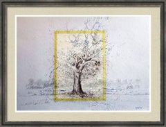 Fantasy with Flowers 256: Mixed Media Painting on Paper, 59x42cm