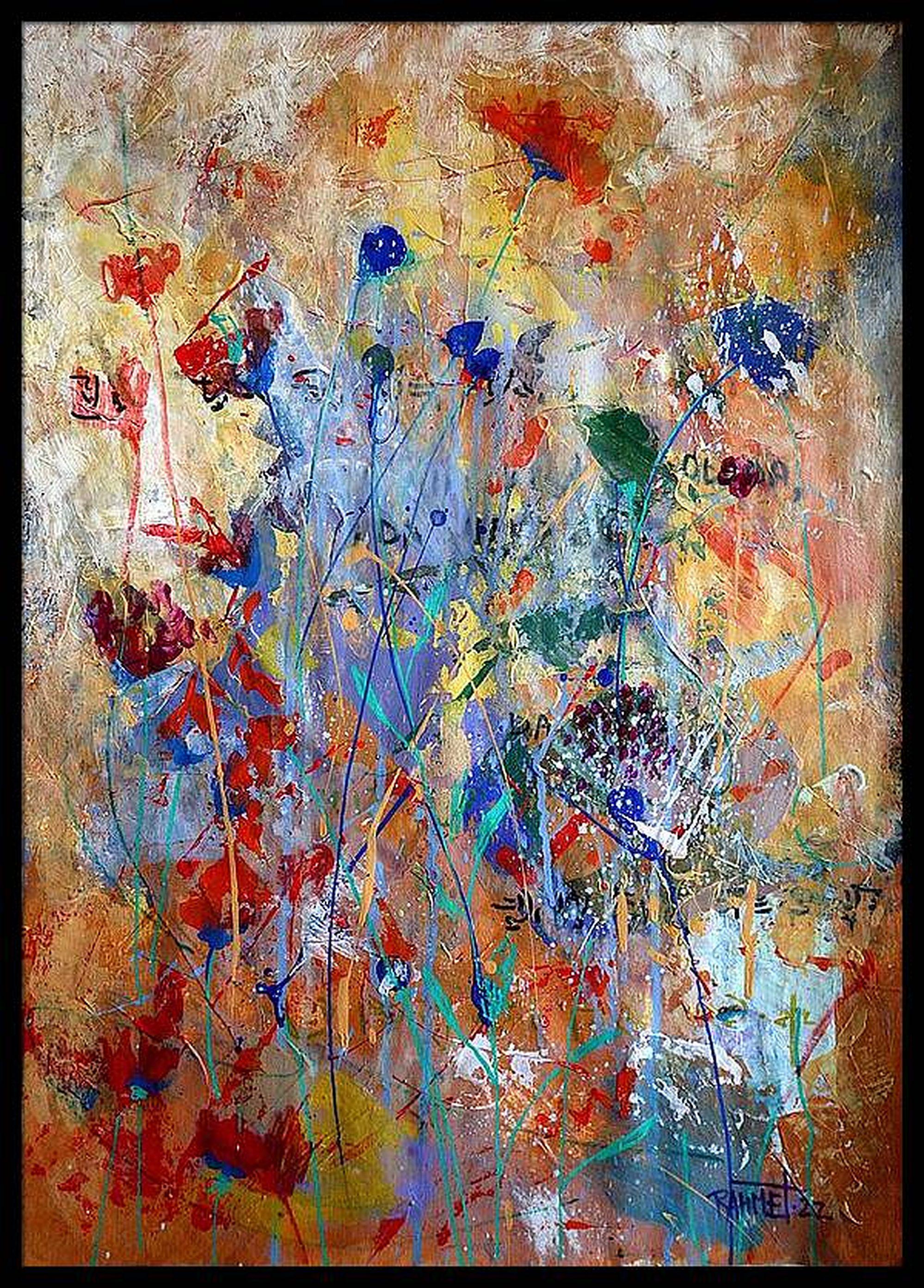Fantasía con flores 30 - Painting Expresionista de RAKHMET REDZHEPOV (RAMZI)