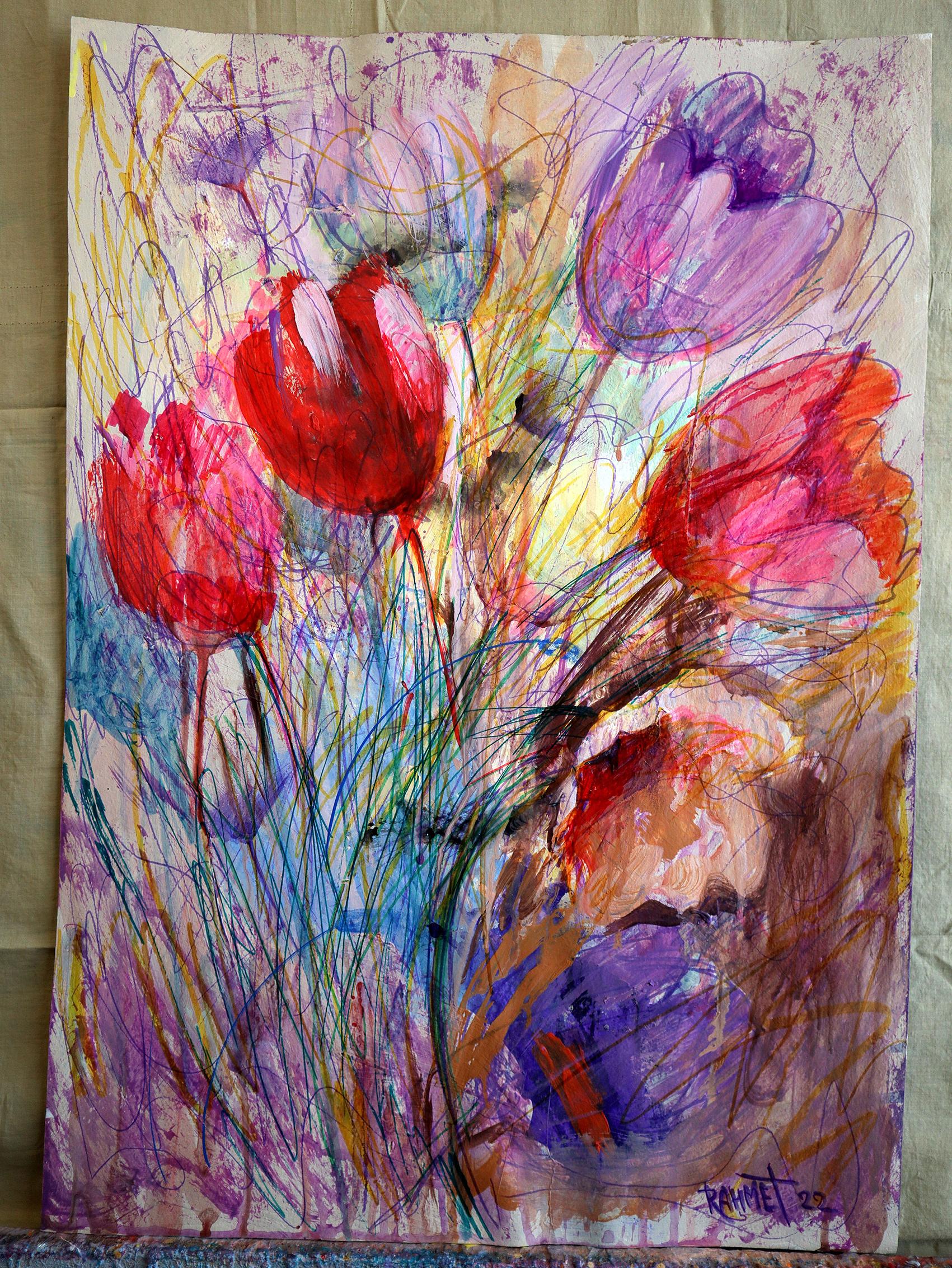Fantasie mit Blumen 33 im Angebot 3
