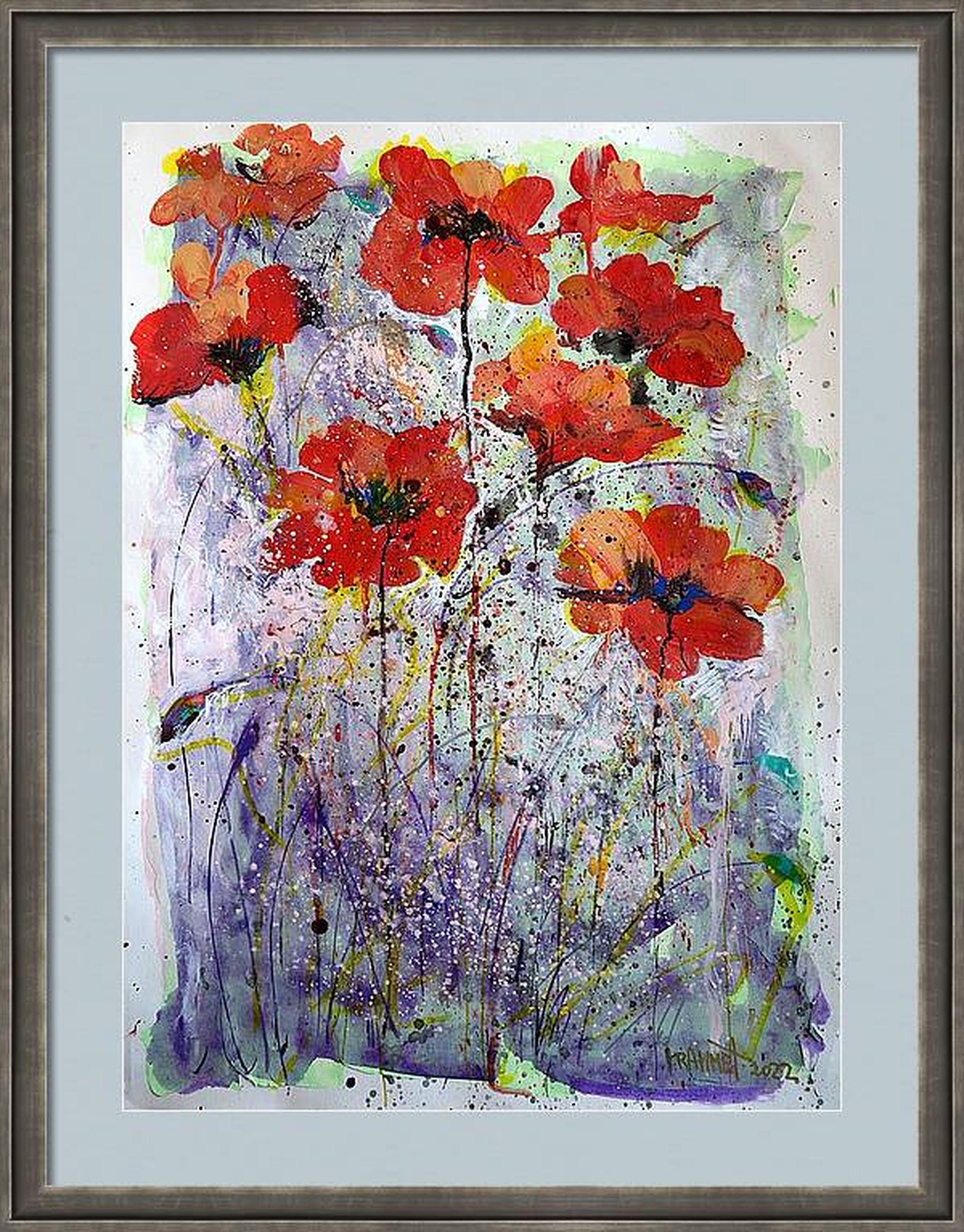 Fantasie mit Blumen 36 – Painting von RAKHMET REDZHEPOV (RAMZI)