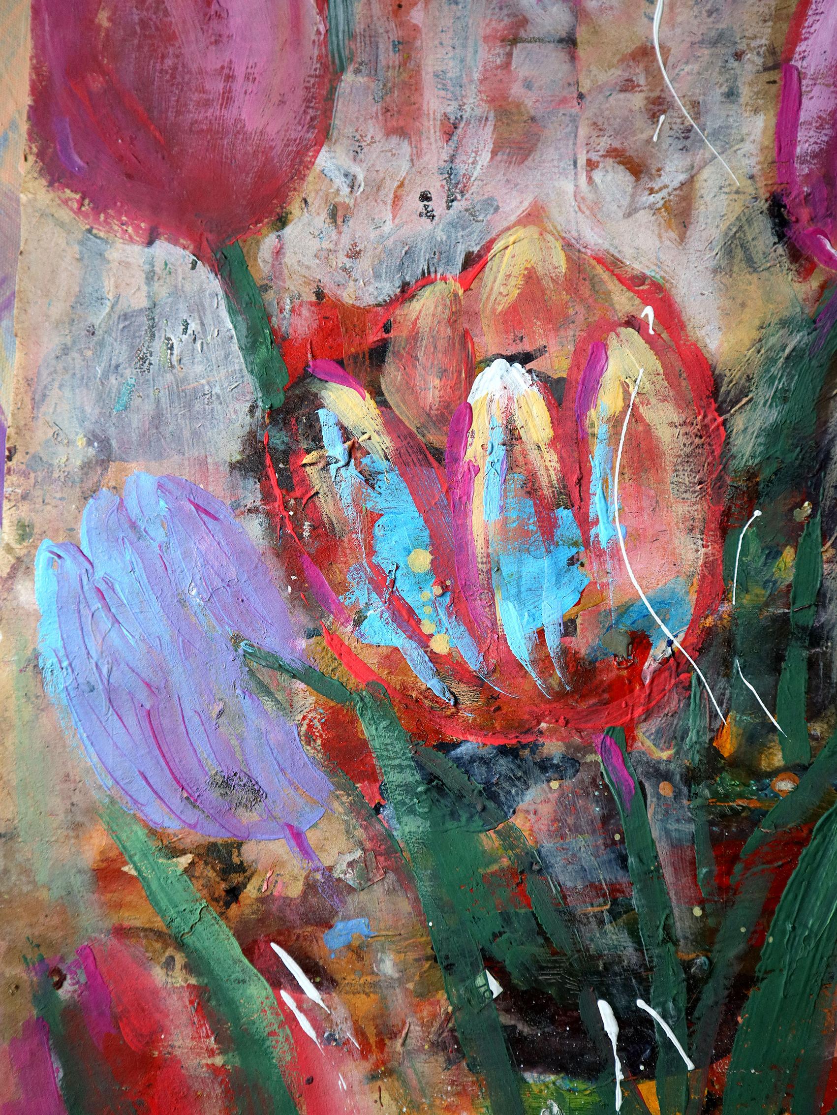Fantasie mit Blumen 37 – Painting von RAKHMET REDZHEPOV (RAMZI)