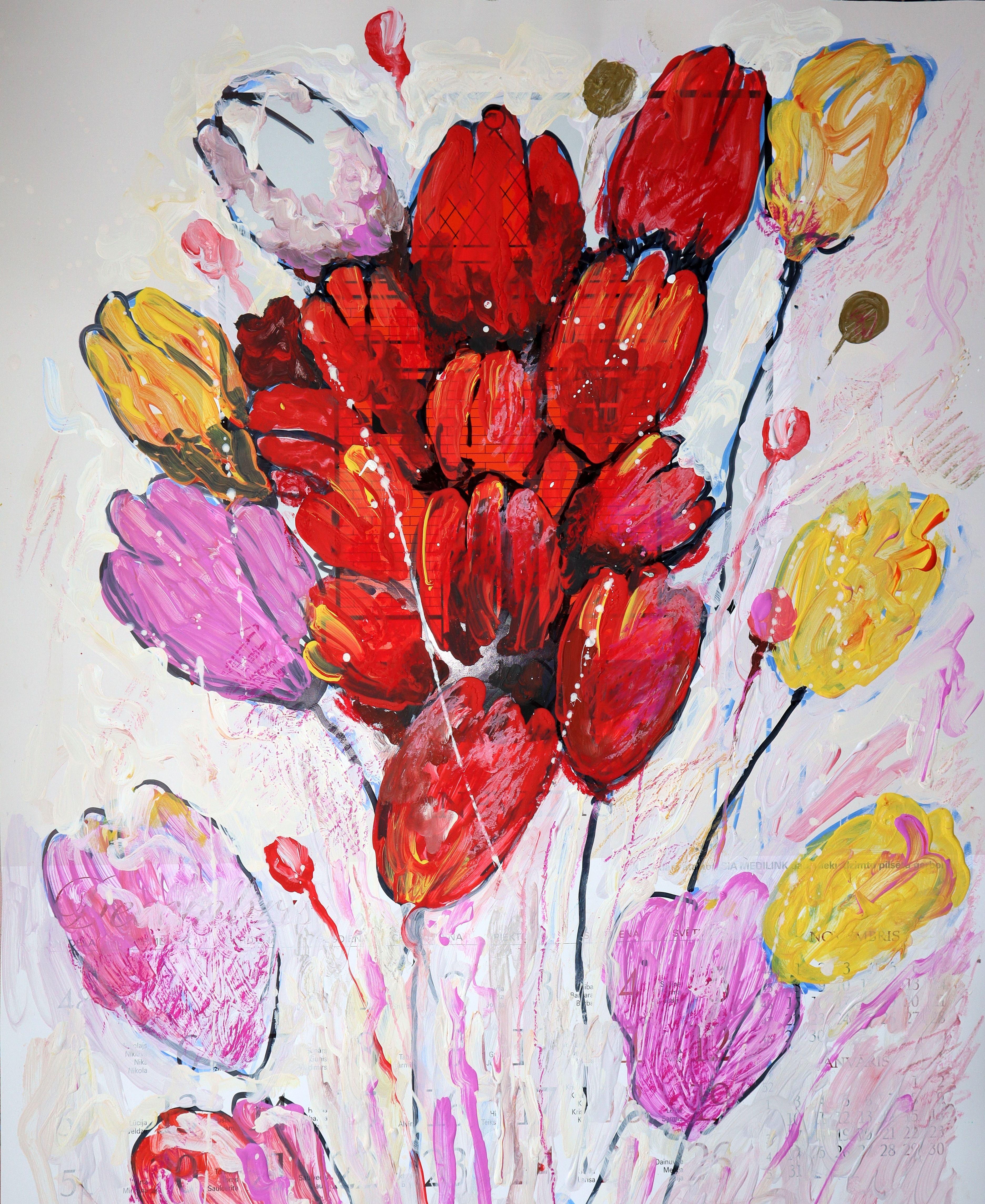 Fantasia con fiori 4 in vendita 3