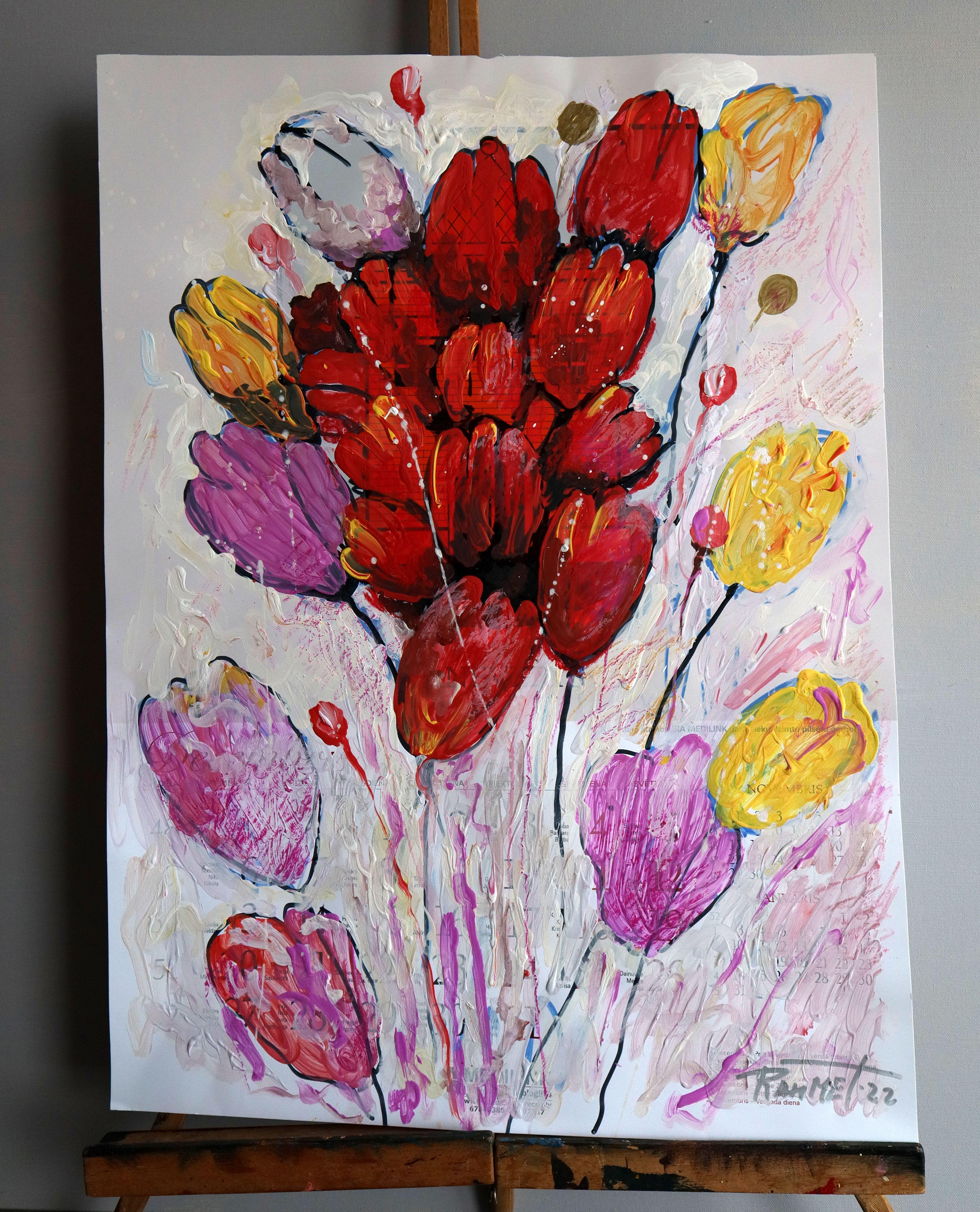Fantasia con fiori 4 in vendita 4