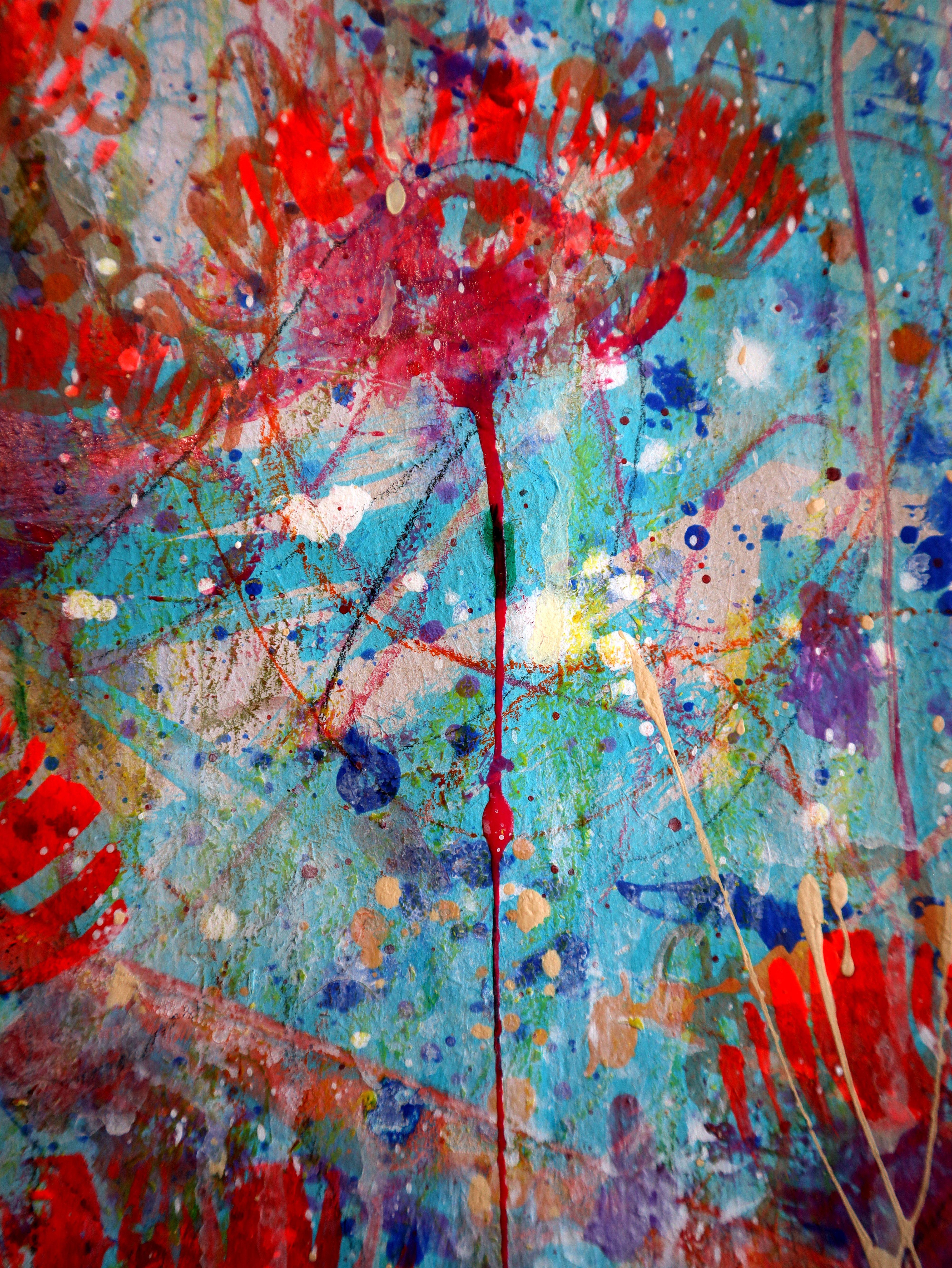 Fantasy with Flowers 42 - Painting by RAKHMET REDZHEPOV (RAMZI)