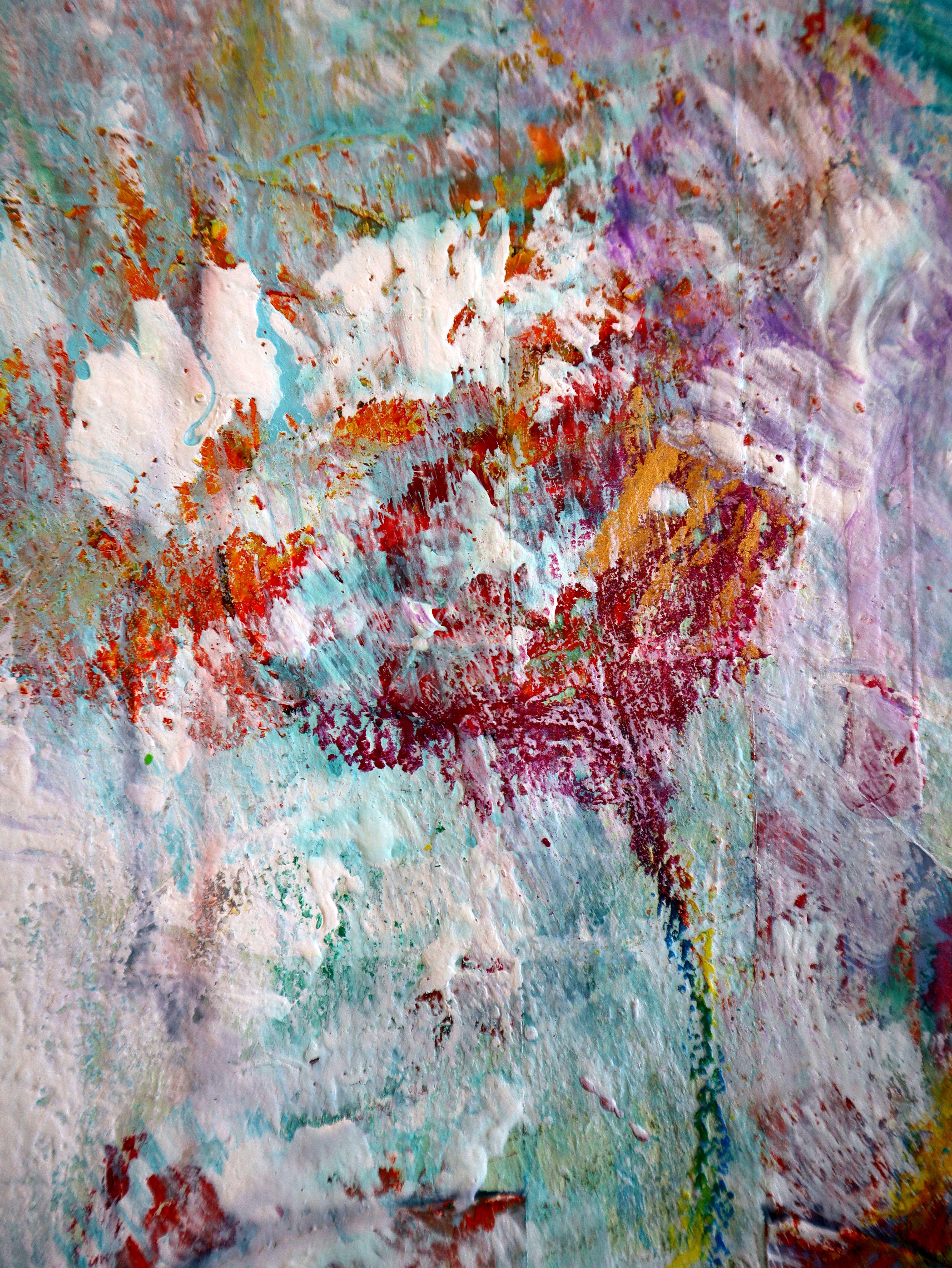 Fantasy with Flowers 43 - Expressionist Painting by RAKHMET REDZHEPOV (RAMZI)