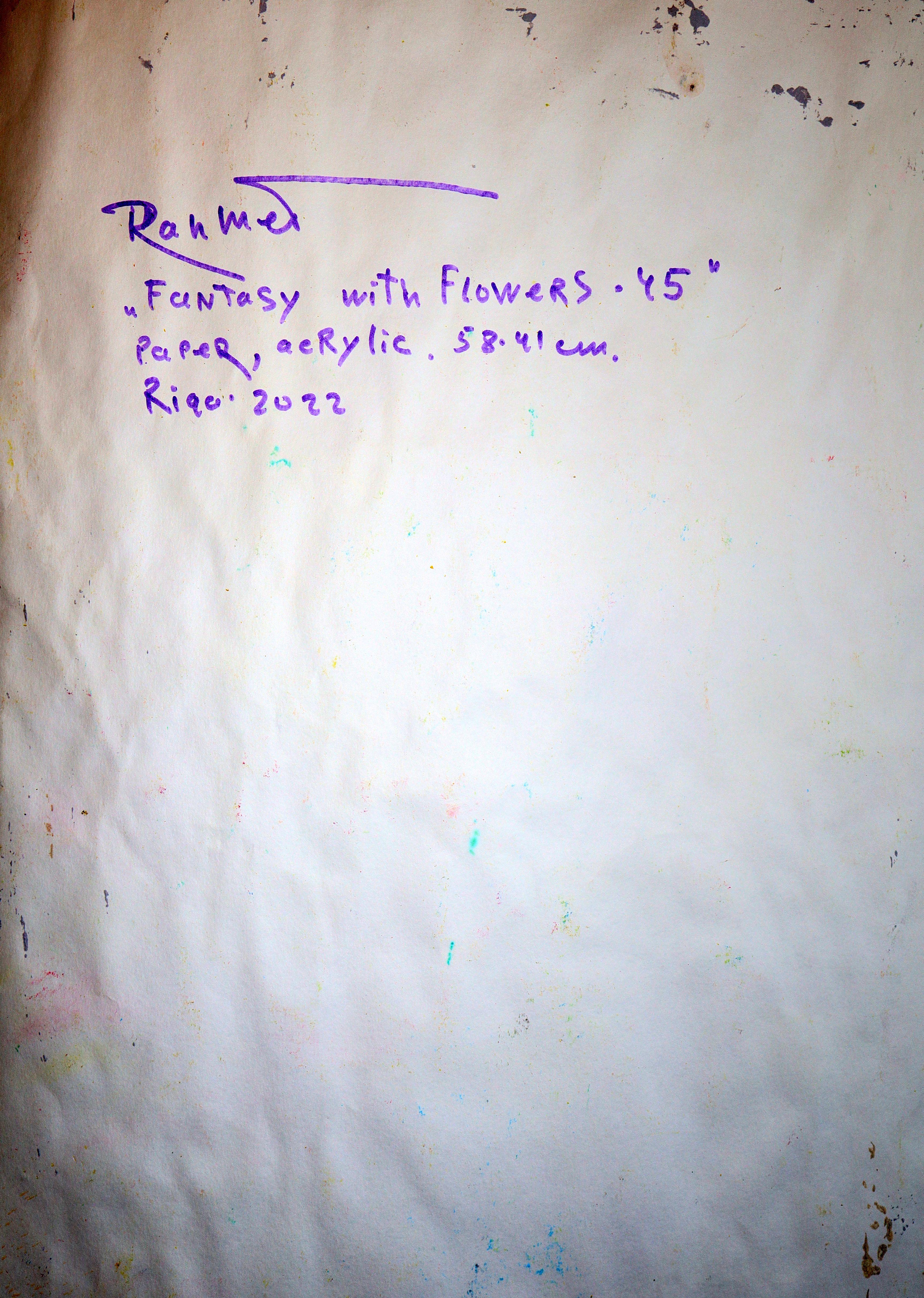 Fantasy with Flowers 45 - Painting by RAKHMET REDZHEPOV (RAMZI)