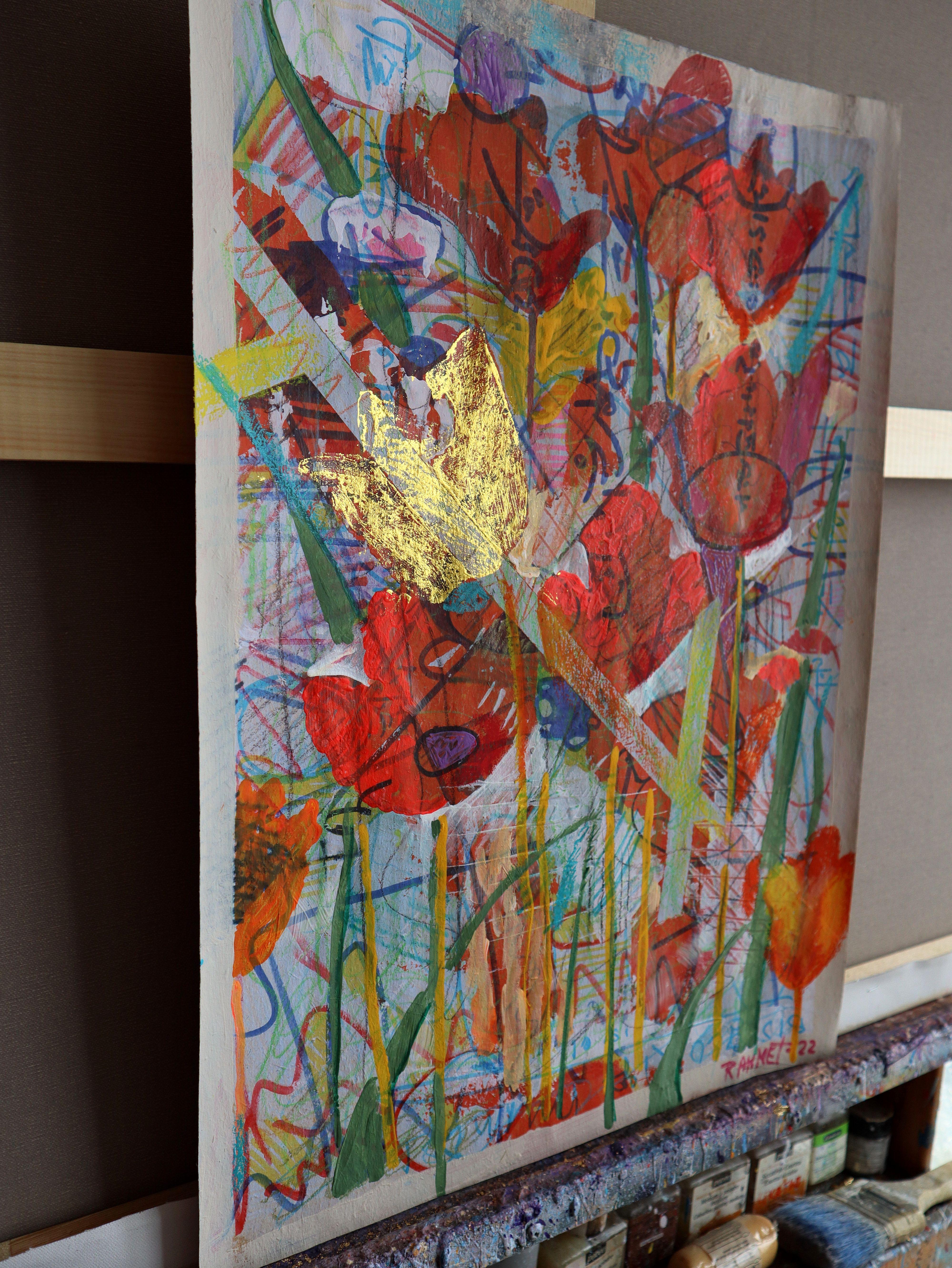 Fantasy with Flowers 47 - Painting by RAKHMET REDZHEPOV (RAMZI)
