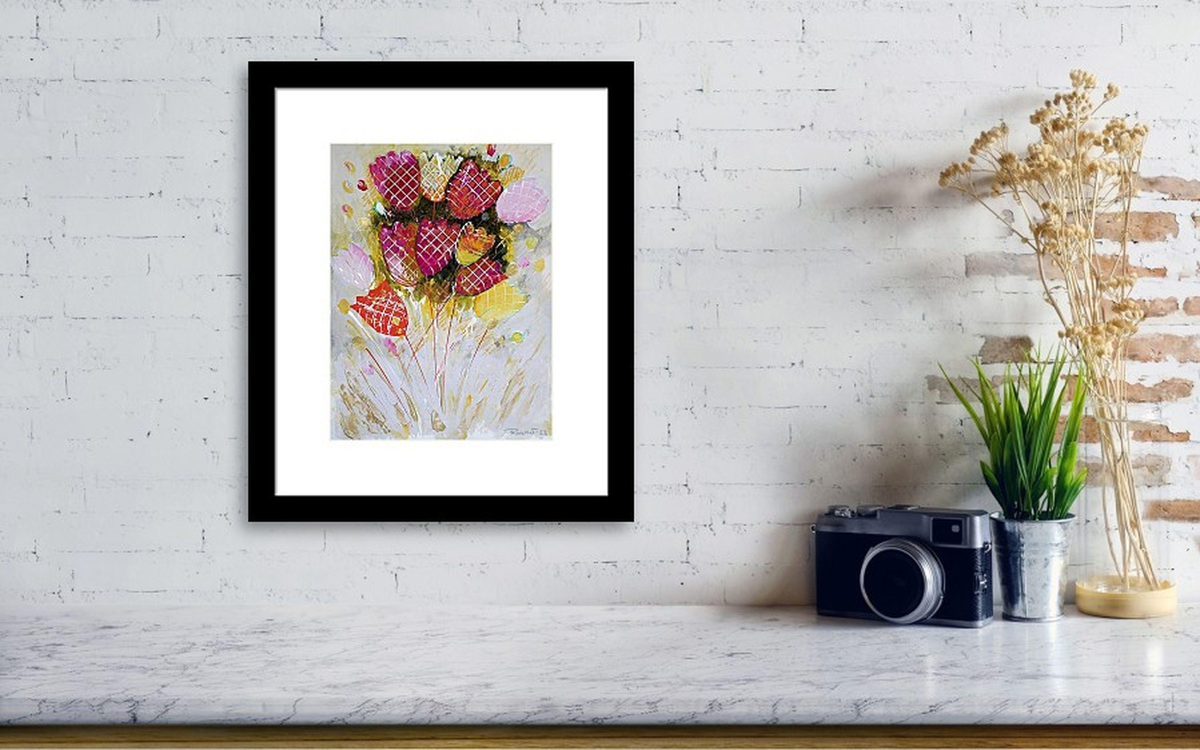 Fantasia con fiori 5 - Painting di RAKHMET REDZHEPOV (RAMZI)